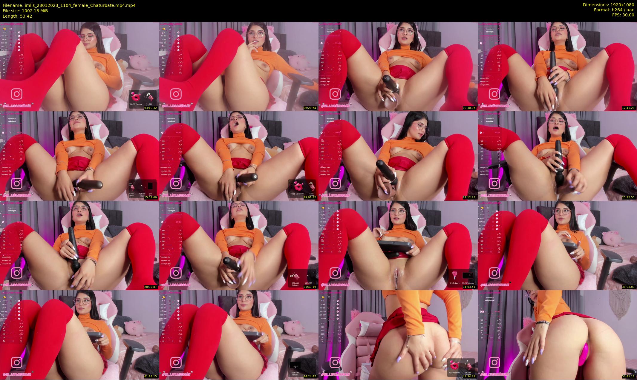 imlis — 54 minute Chaturbate female cam show recording, 1080p, Jan 23, 2023