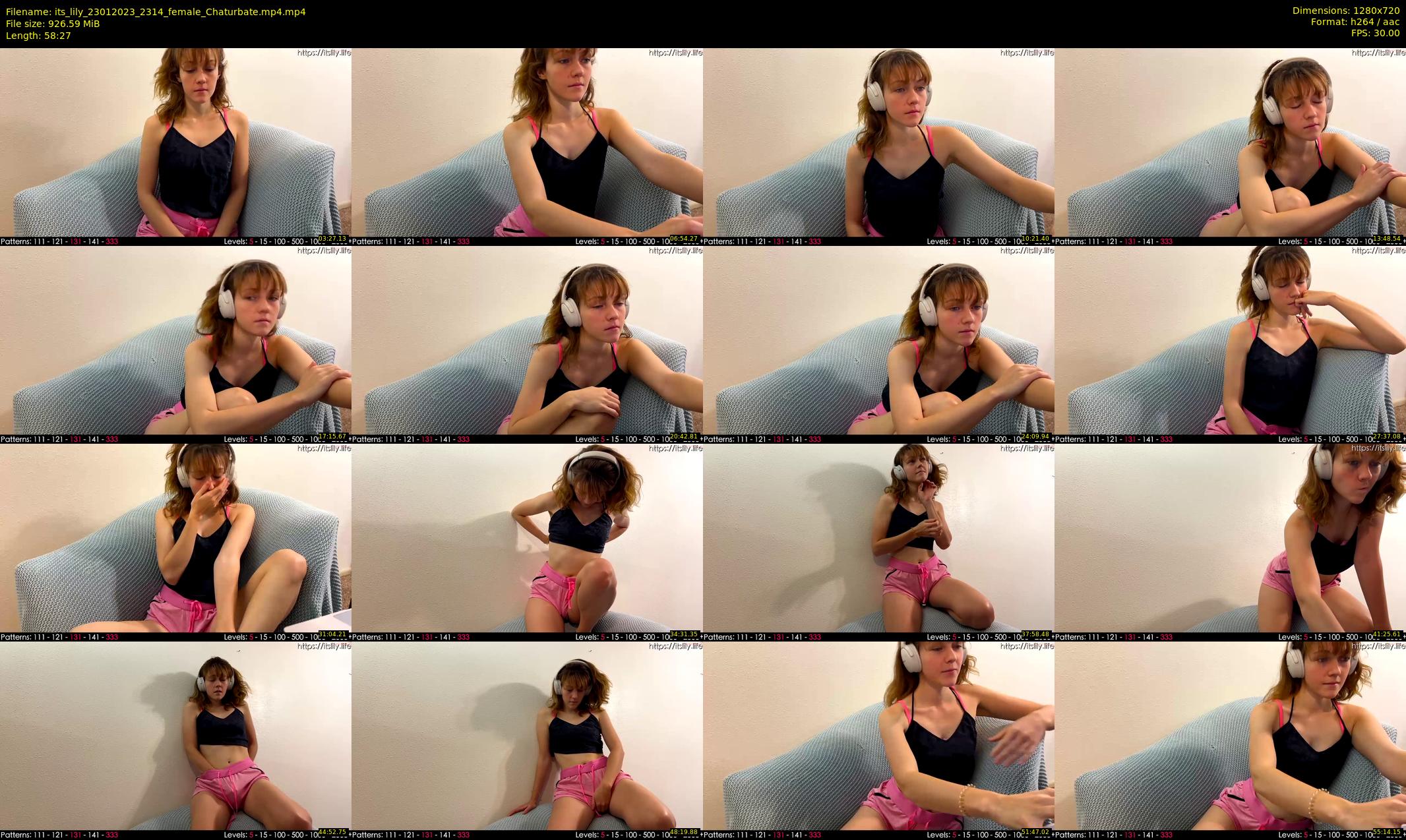 its_lily — 59 minute Chaturbate female cam show recording, 720p, Jan 23, 2023