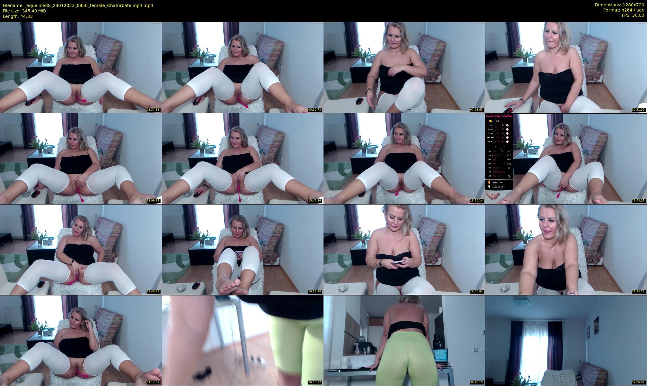 jaqueline88 — 45 minute Chaturbate female cam show recording, 720p, Jan 23, 2023