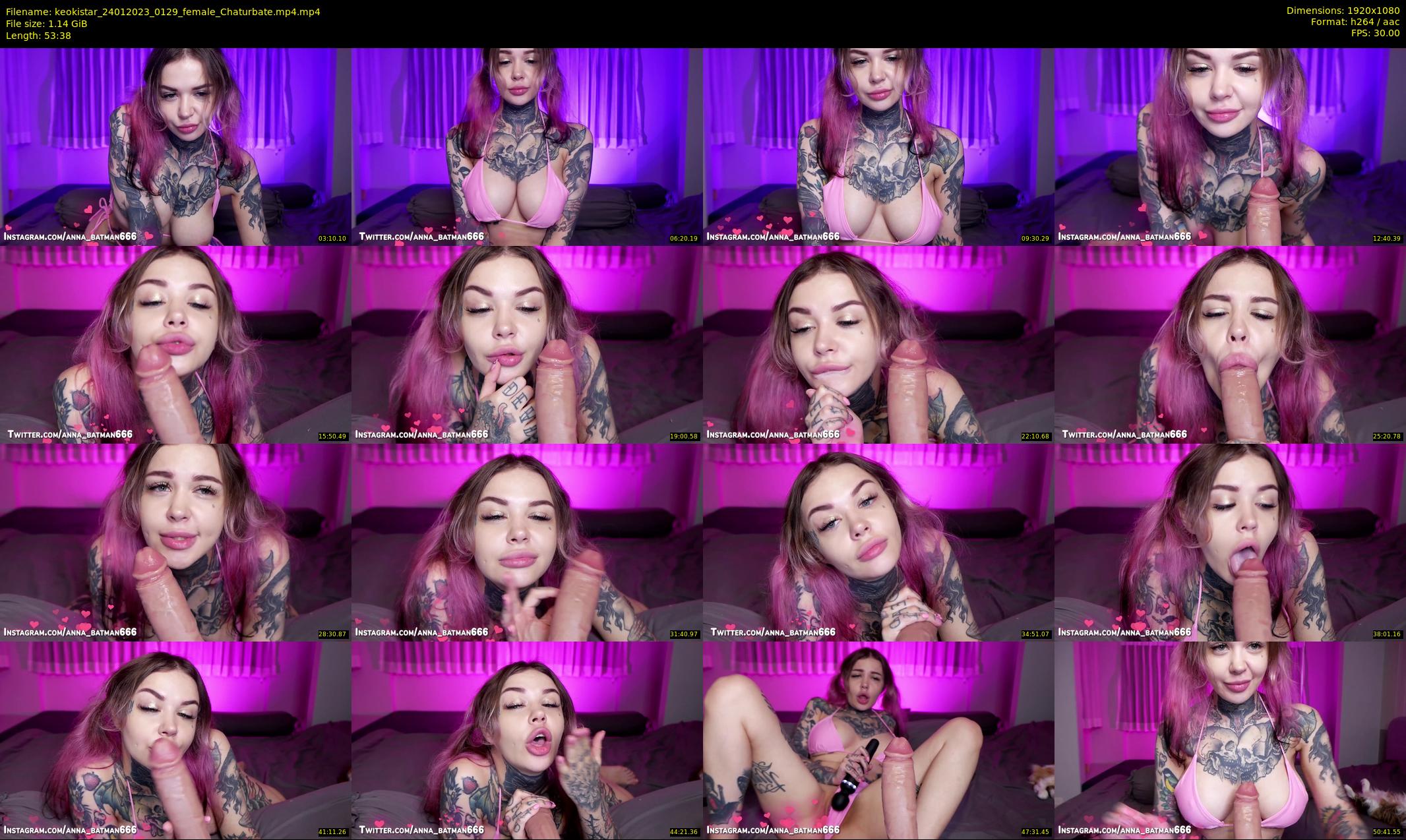 keokistar — 54 minute Chaturbate female cam show recording, 1080p, Jan 24, 2023
