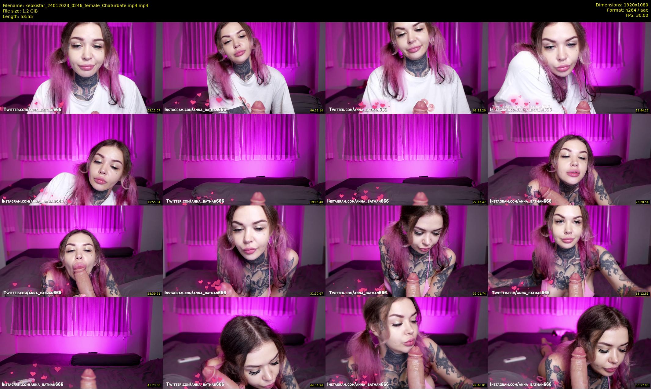keokistar — 54 minute Chaturbate female cam show recording, 1080p, Jan 24, 2023