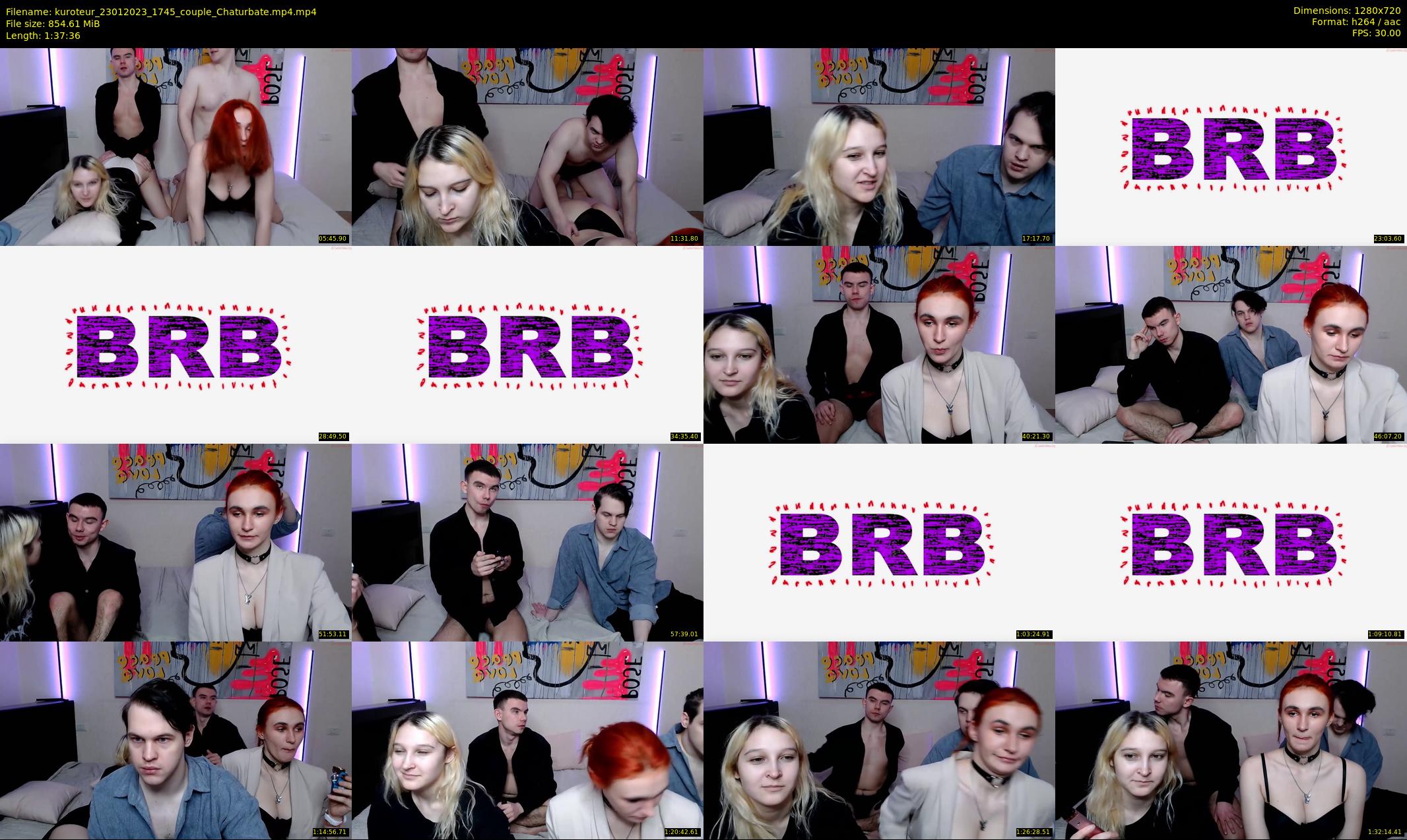 kuroteur — 98 minute Chaturbate couple cam show recording, 720p, Jan 23, 2023