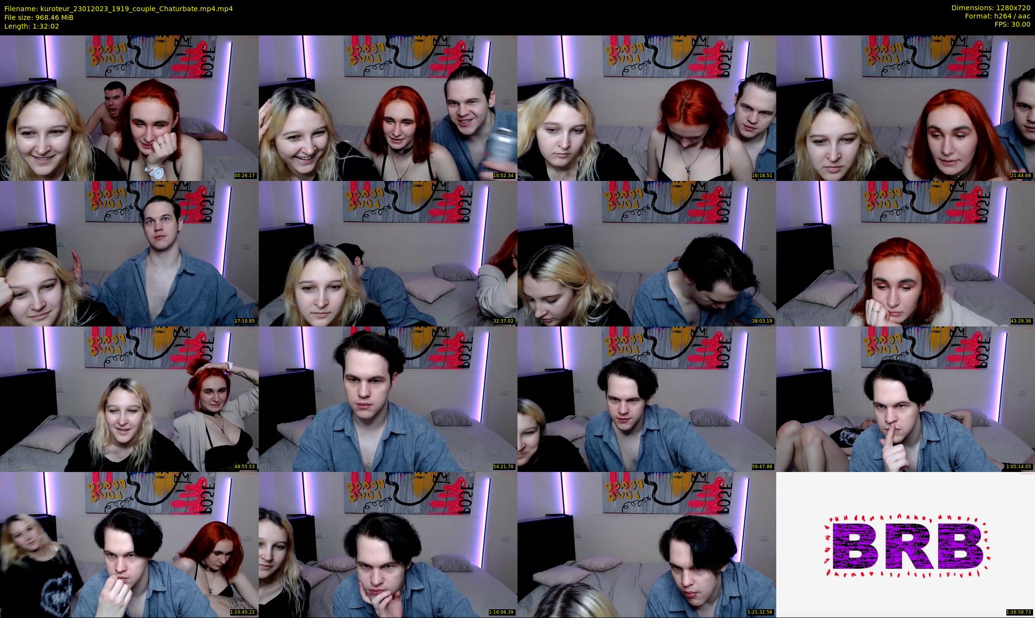 kuroteur — 93 minute Chaturbate couple cam show recording, 720p, Jan 23, 2023