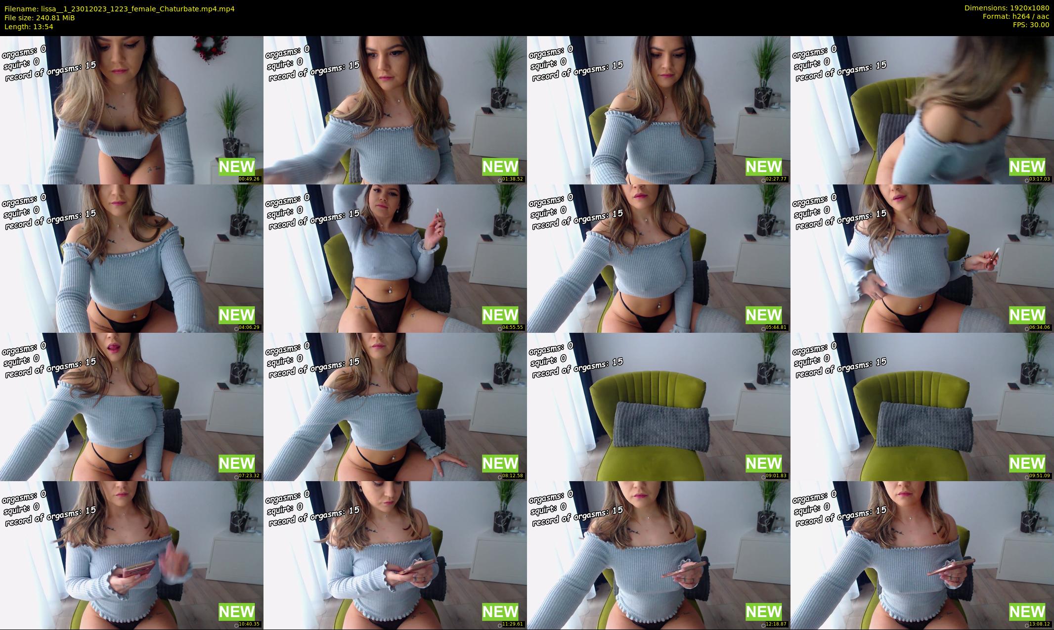 lissa__1 — 14 minute Chaturbate female cam show recording, 1080p, Jan 23, 2023