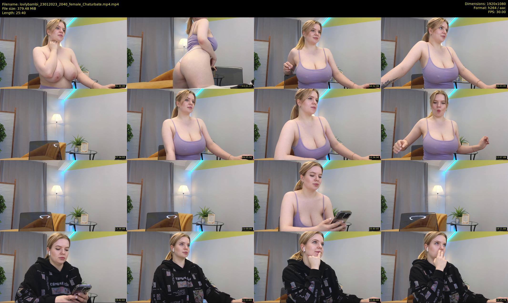 lovlybambi — 26 minute Chaturbate female cam show recording, 1080p, Jan 23, 2023