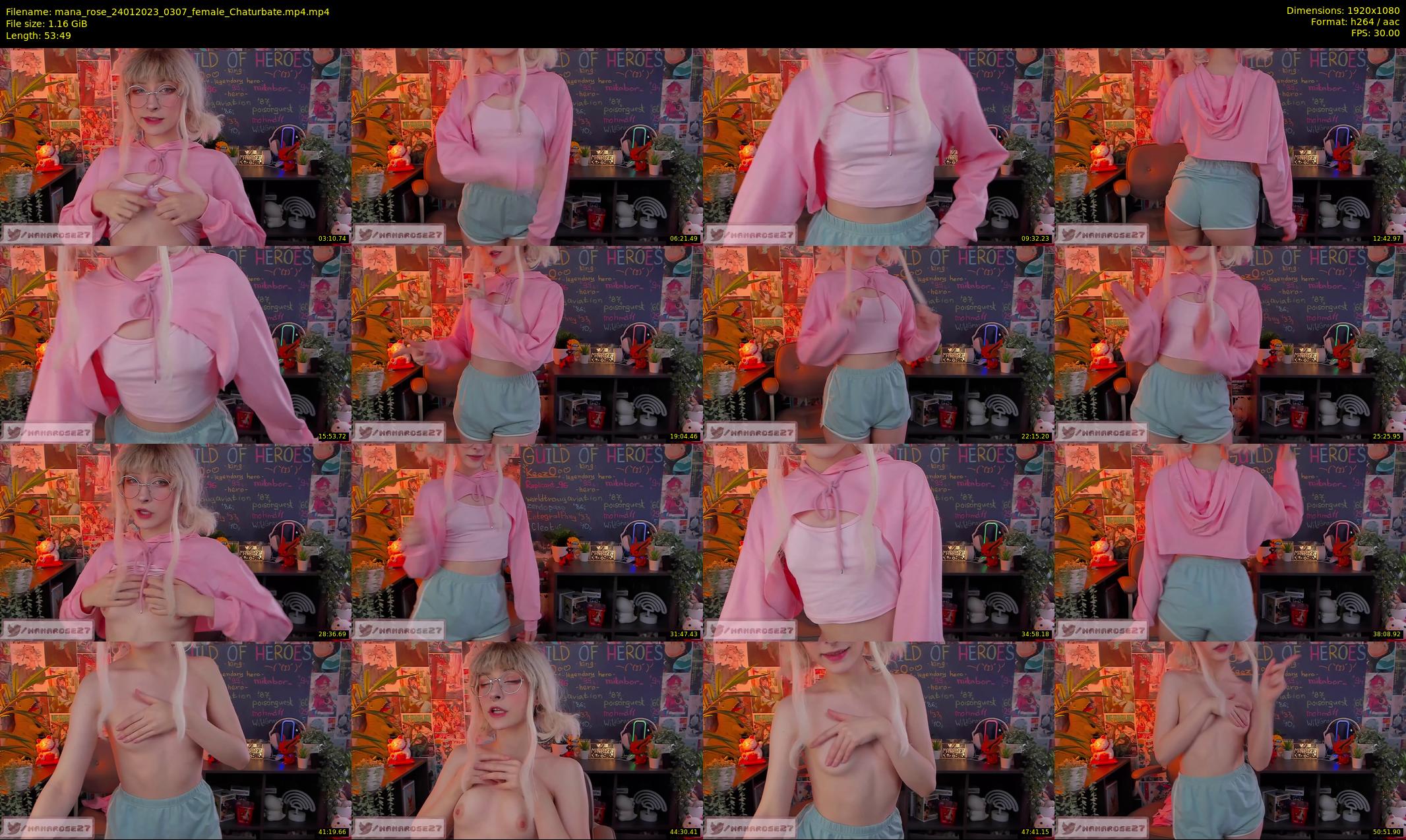 mana_rose — 54 minute Chaturbate female cam show recording, 1080p, Jan 24, 2023