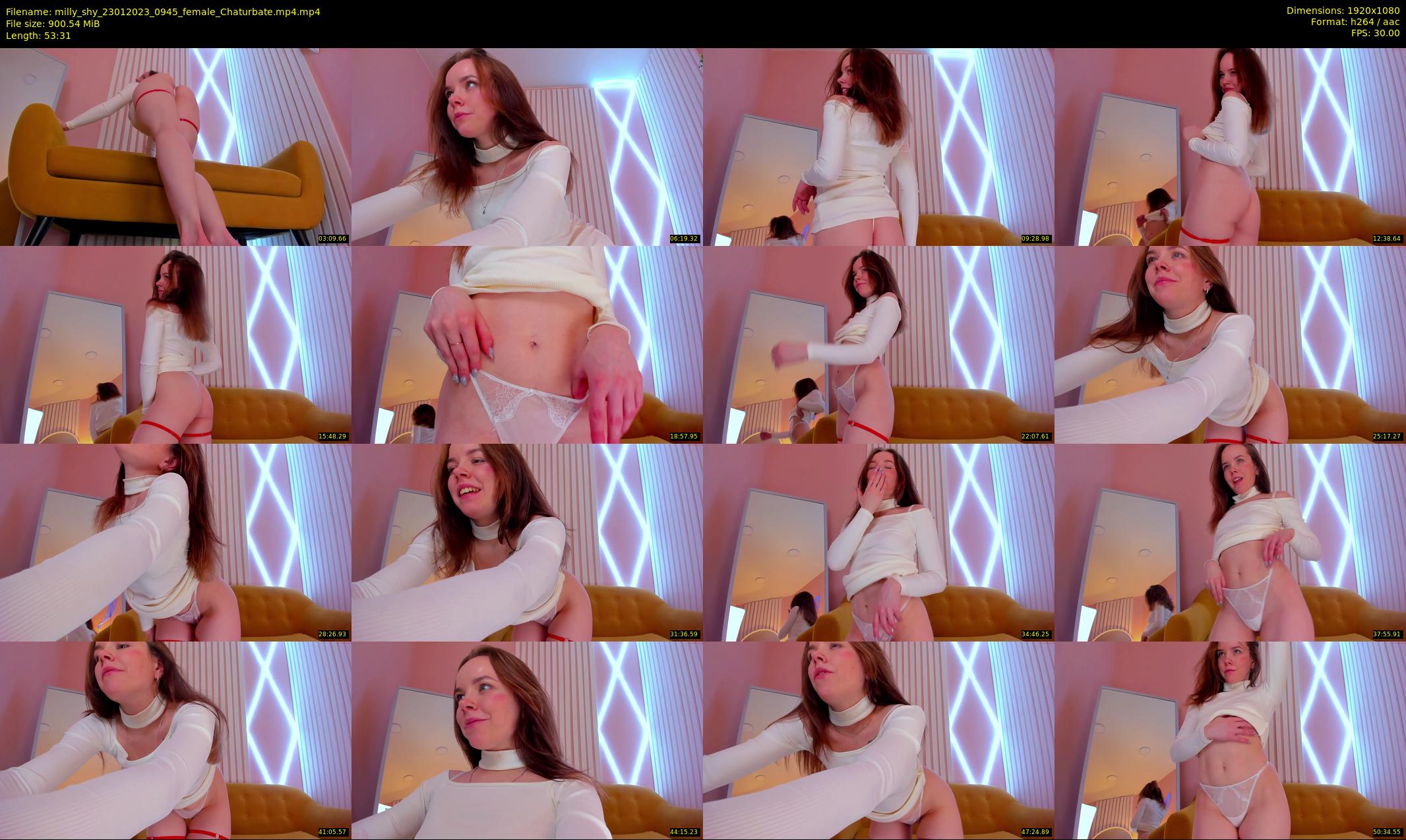 milly_shy — 54 minute Chaturbate female cam show recording, 1080p, Jan 23, 2023