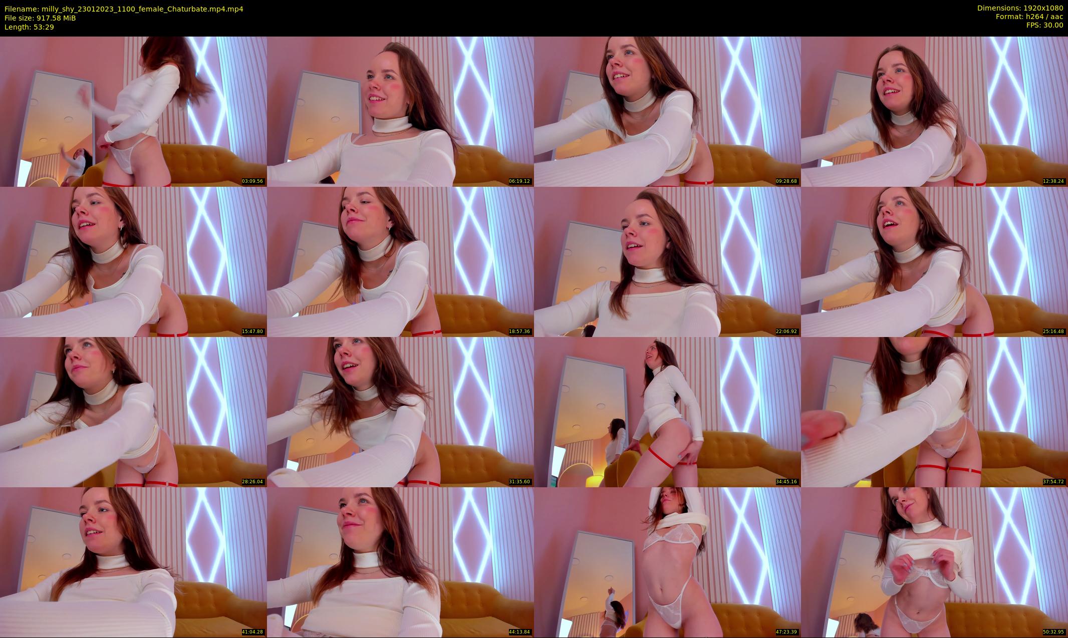 milly_shy — 54 minute Chaturbate female cam show recording, 1080p, Jan 23, 2023
