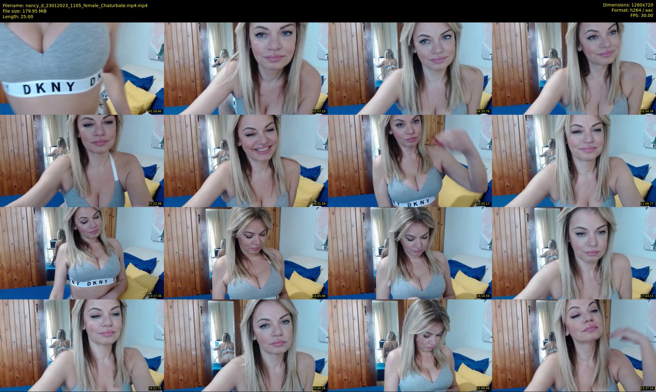 nancy_d — 25 minute Chaturbate female cam show recording, 720p, Jan 23, 2023