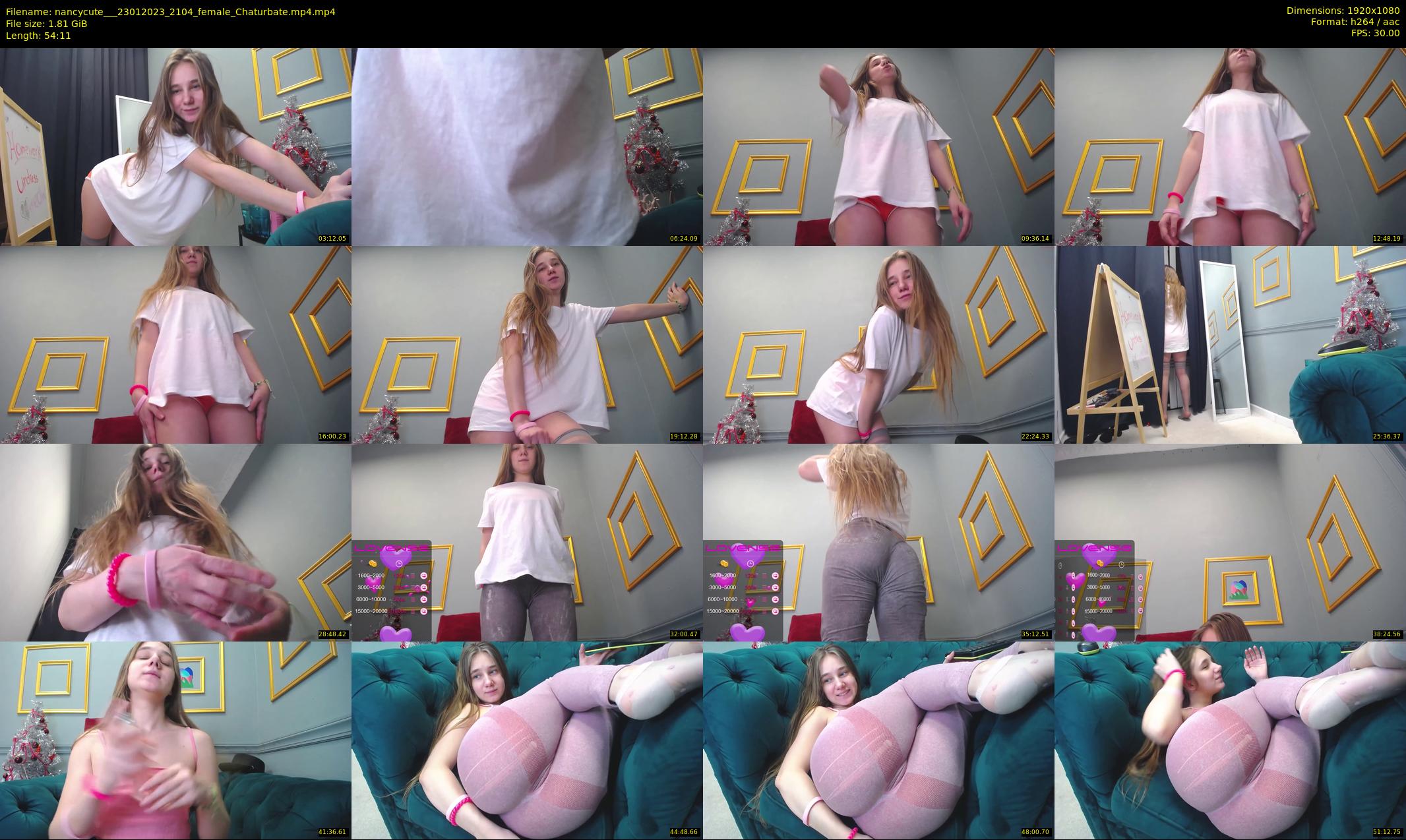nancycute__ — 55 minute Chaturbate female cam show recording, 1080p, Jan 23, 2023