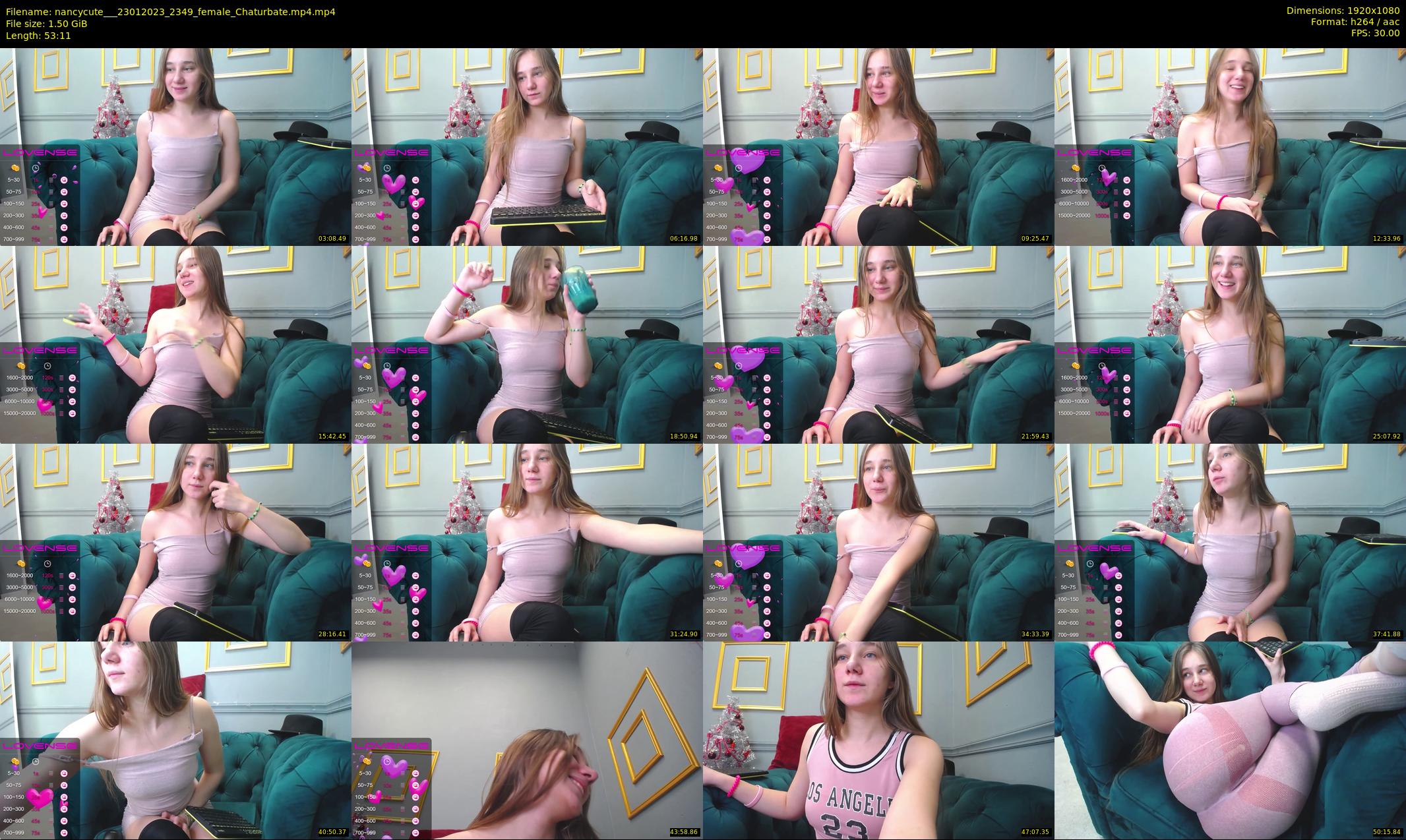 nancycute__ — 54 minute Chaturbate female cam show recording, 1080p, Jan 23, 2023