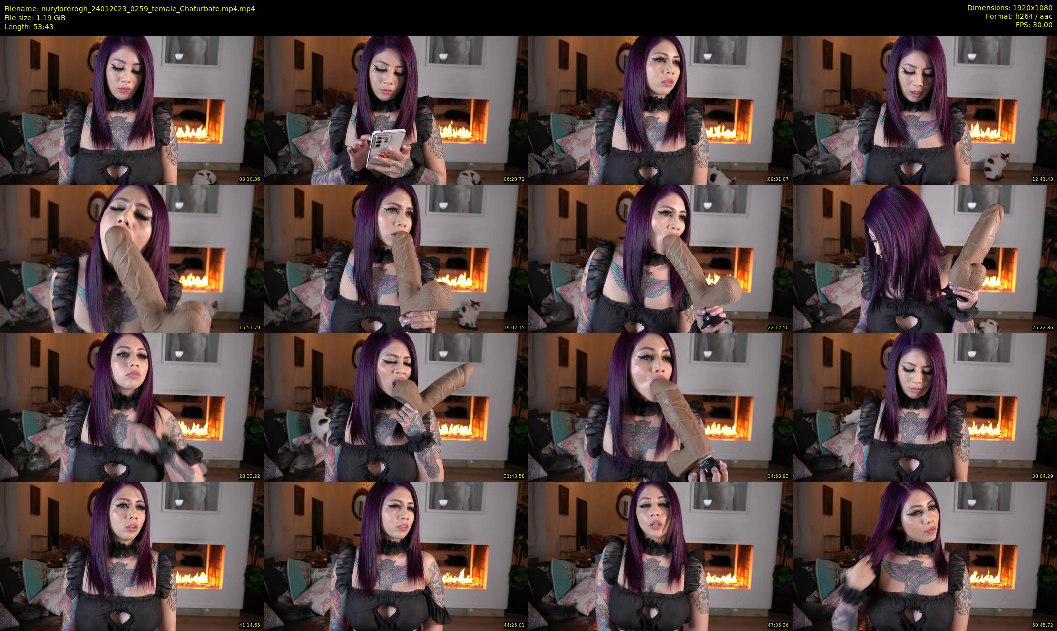 nuryforerogh — 54 minute Chaturbate female cam show recording, 1080p, Jan 24, 2023