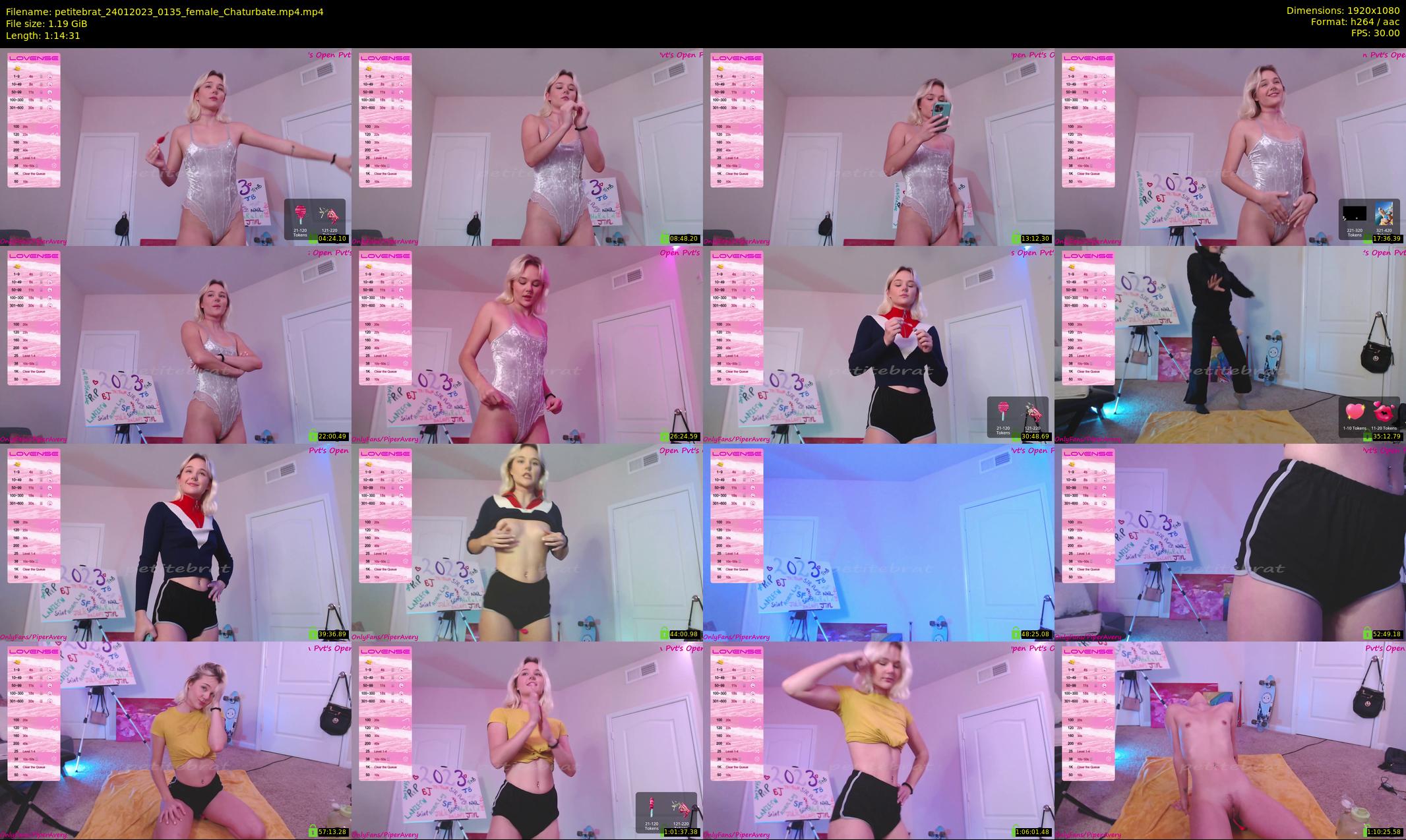 petitebrat — 75 minute Chaturbate female cam show recording, 1080p, Jan 24, 2023
