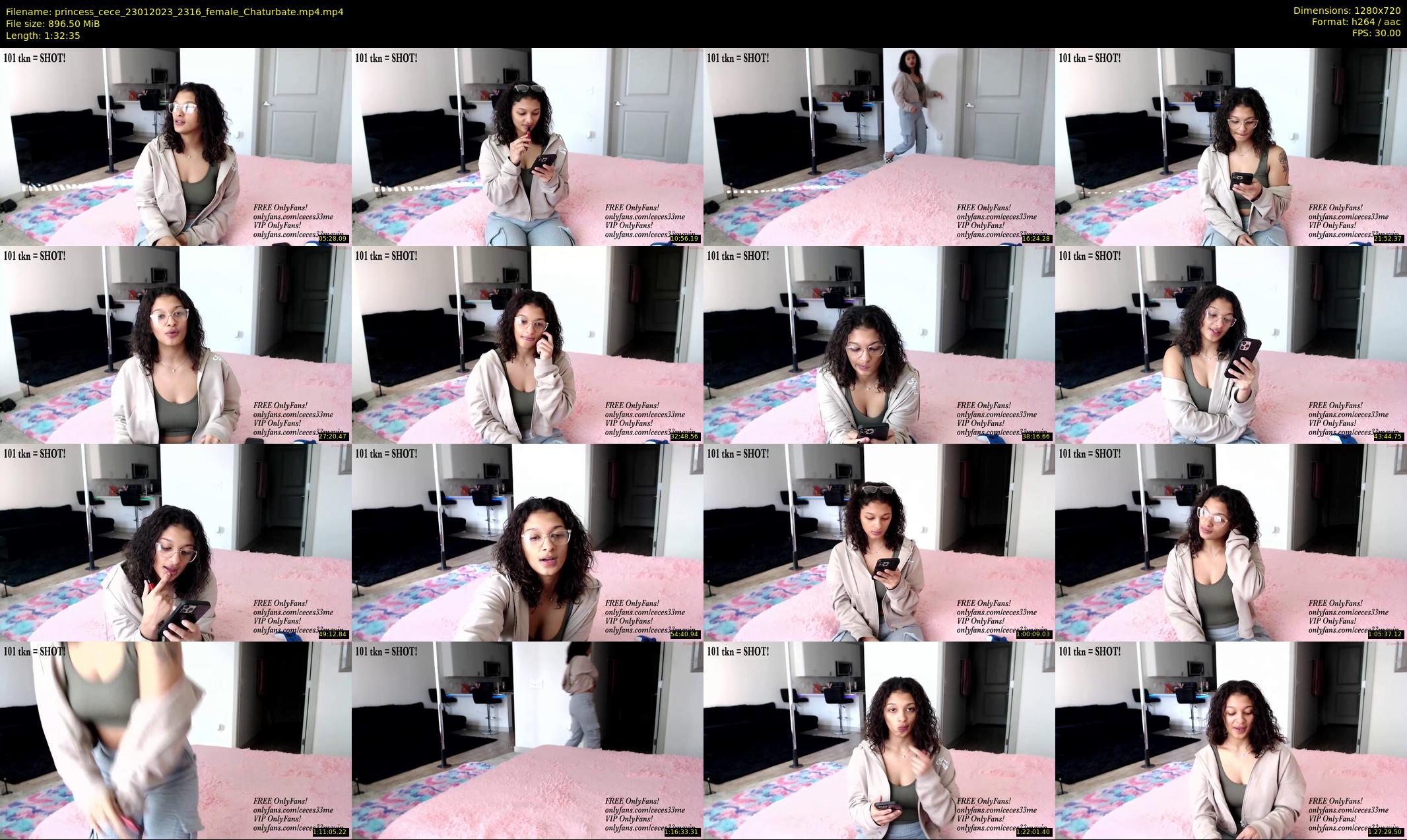 princess_cece — 93 minute Chaturbate female cam show recording, 720p, Jan 23, 2023