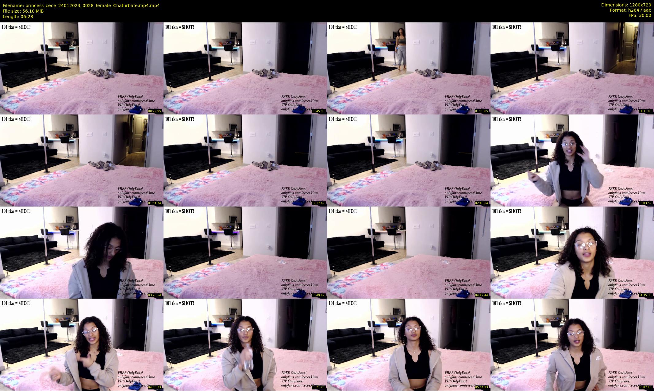 princess_cece — 7 minute Chaturbate female cam show recording, 720p, Jan 24, 2023
