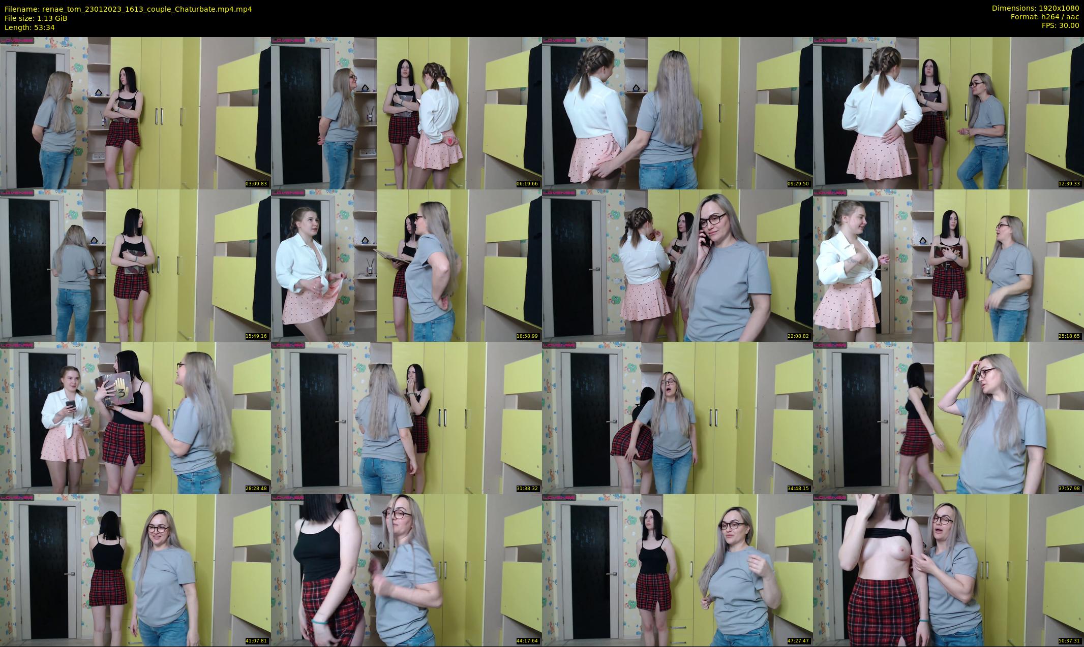 renae_tom — 54 minute Chaturbate couple cam show recording, 1080p, Jan 23, 2023