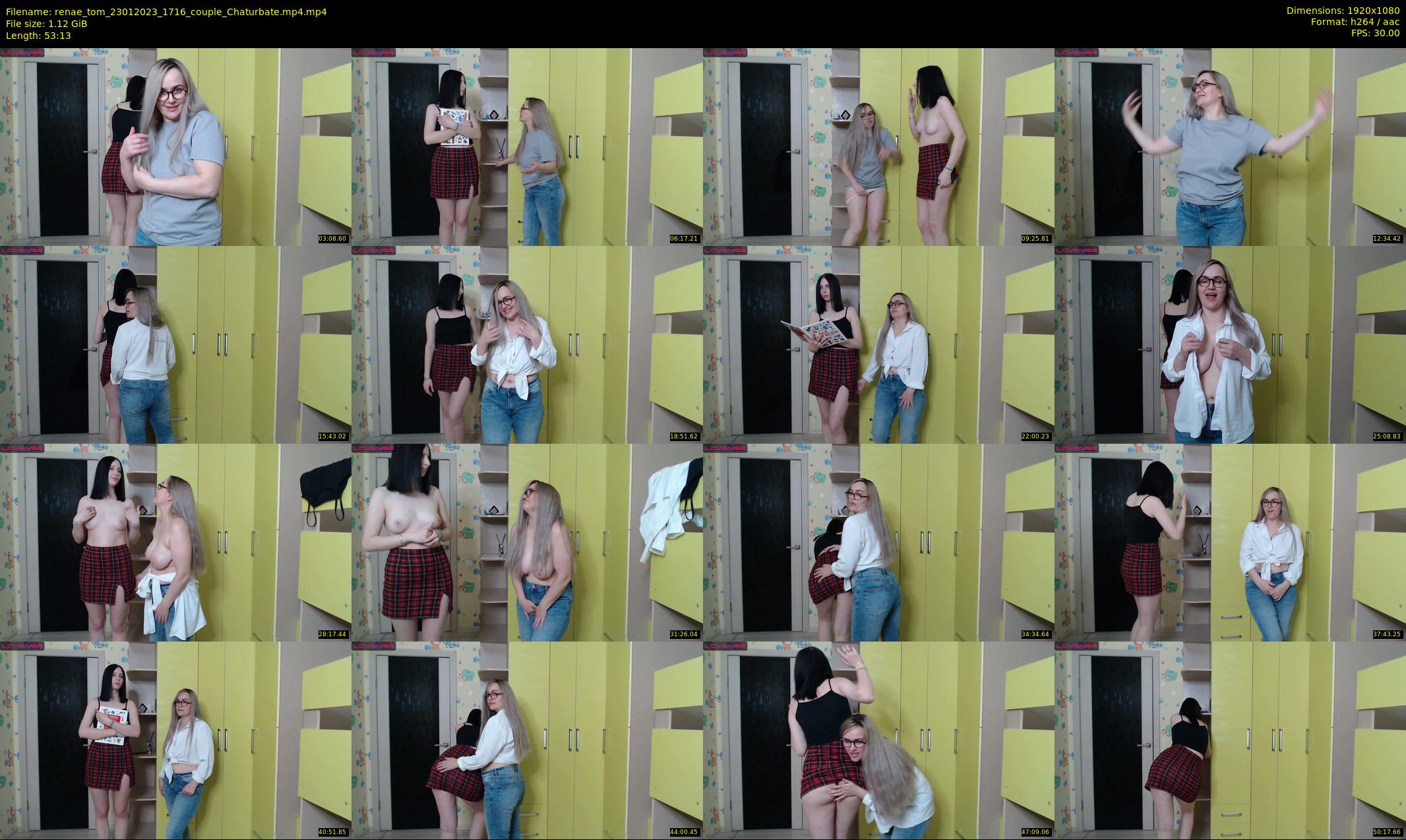renae_tom — 54 minute Chaturbate couple cam show recording, 1080p, Jan 23, 2023