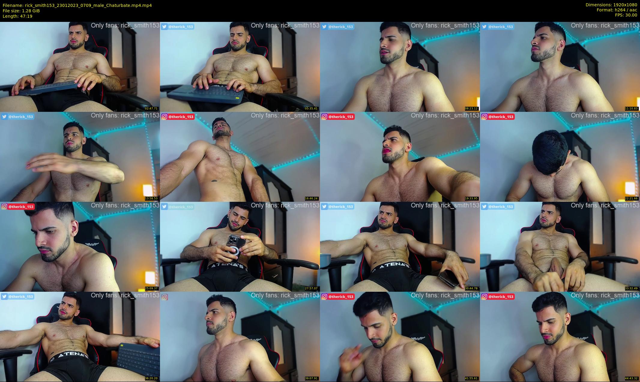 rick_smith153 — 48 minute Chaturbate male cam show recording, 1080p, Jan 23, 2023