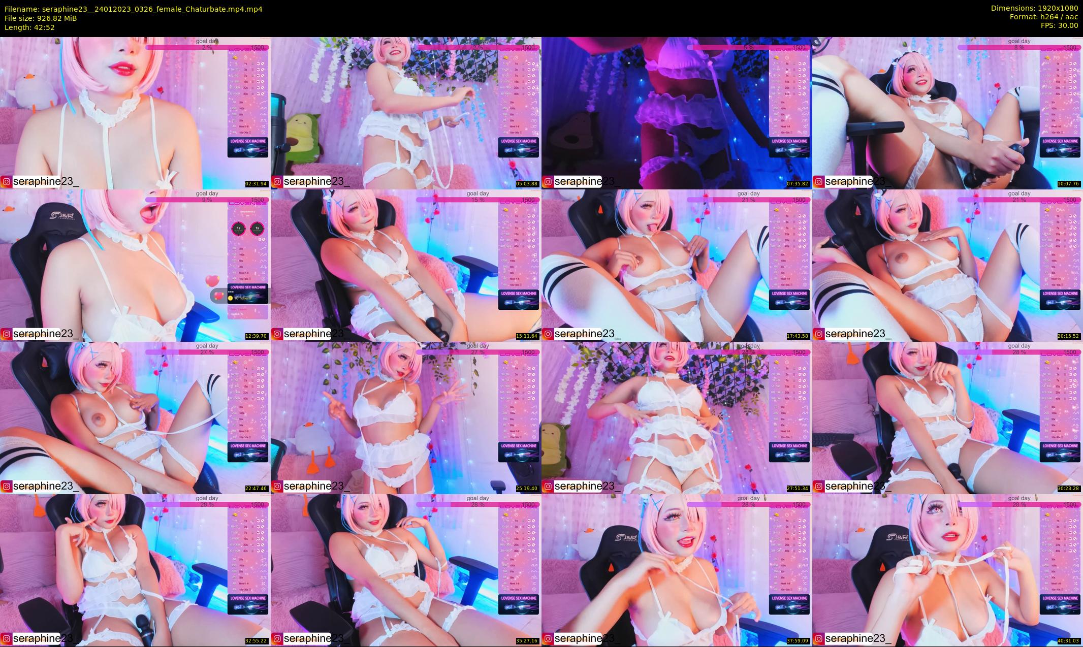 seraphine23_ — 43 minute Chaturbate female cam show recording, 1080p, Jan 24, 2023