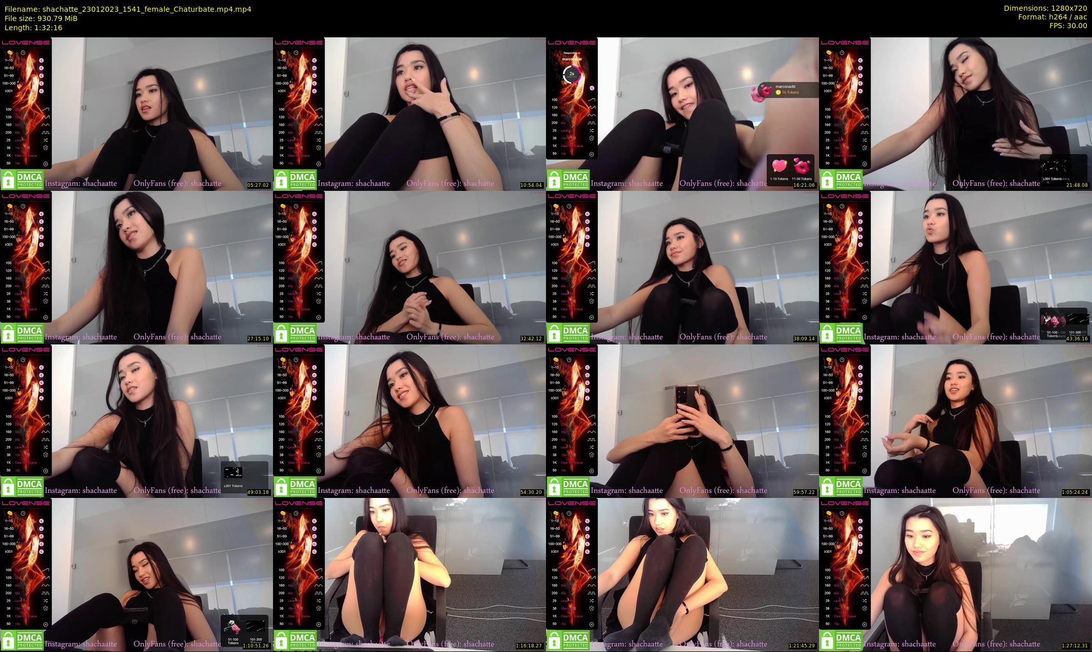 shachatte — 93 minute Chaturbate couple cam show recording, 720p, Jan 23, 2023