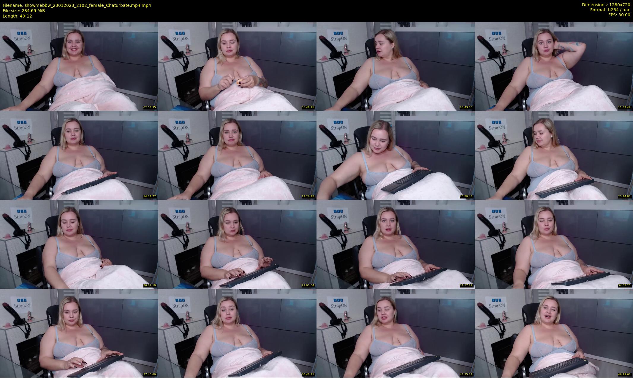 showmebbw — 50 minute Chaturbate female cam show recording, 720p, Jan 23, 2023