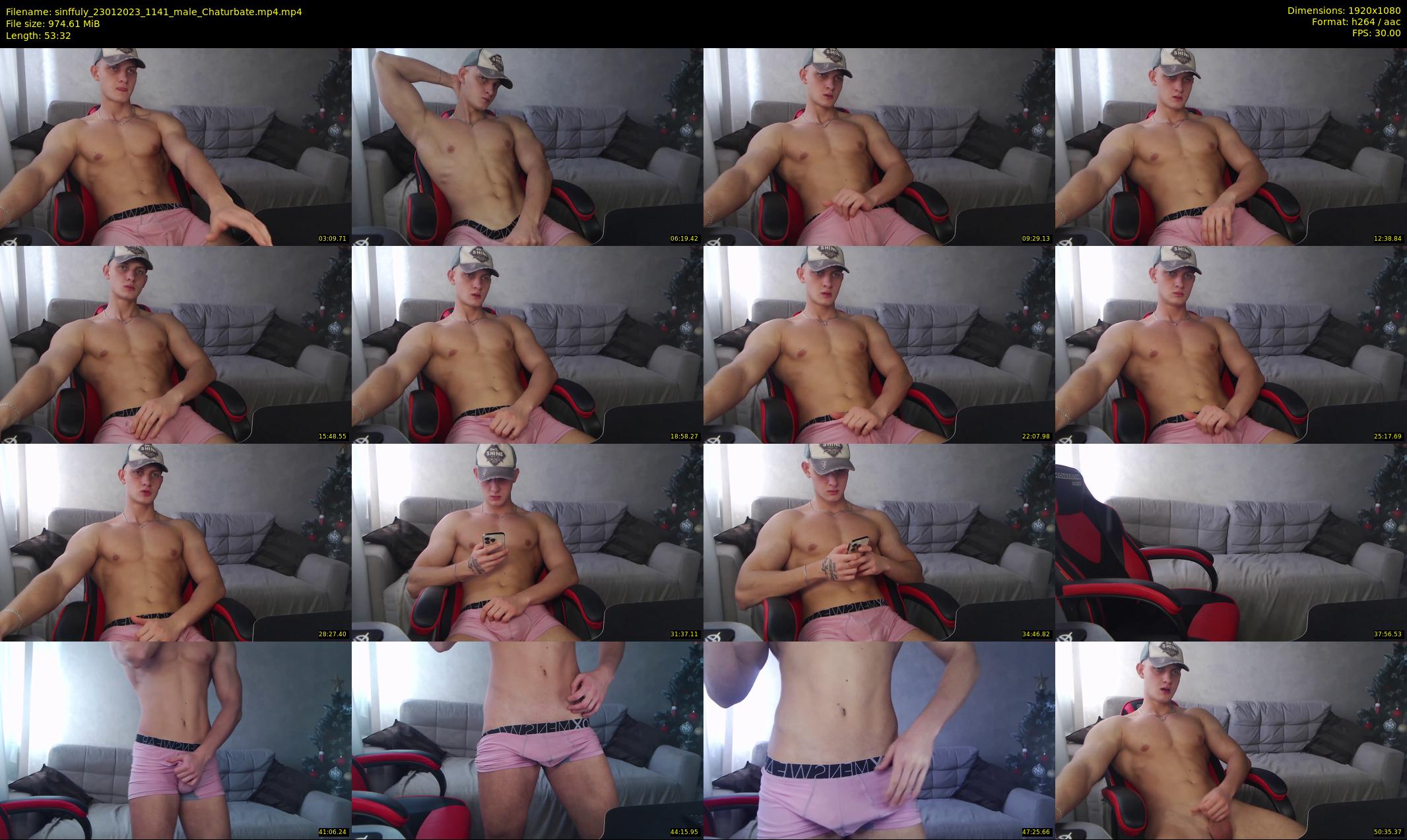 sinffuly — 54 minute Chaturbate male cam show recording, 1080p, Jan 23, 2023