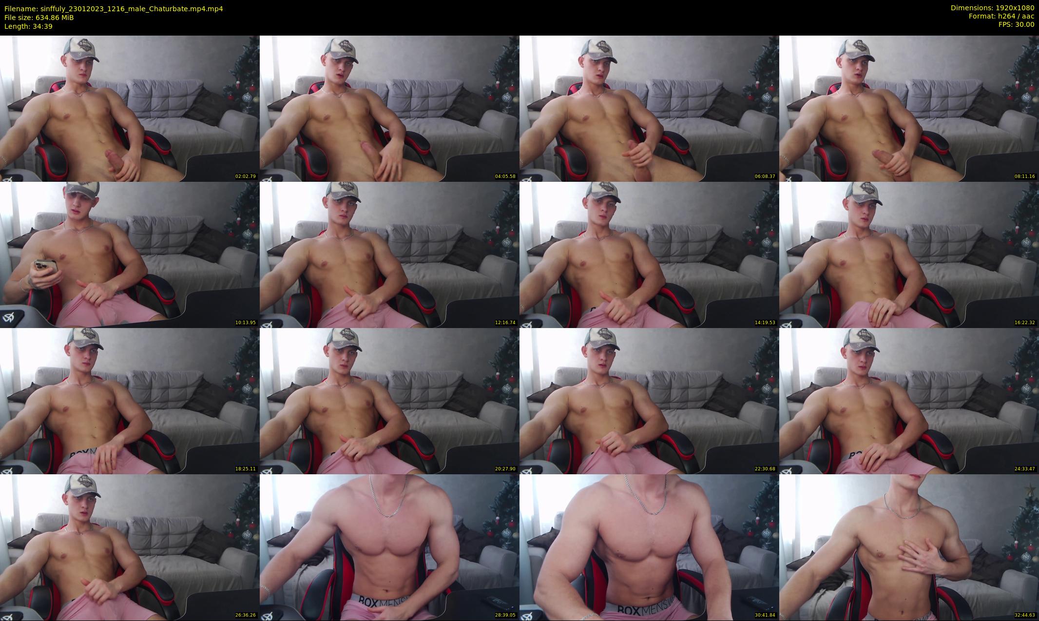 sinffuly — 35 minute Chaturbate male cam show recording, 1080p, Jan 23, 2023