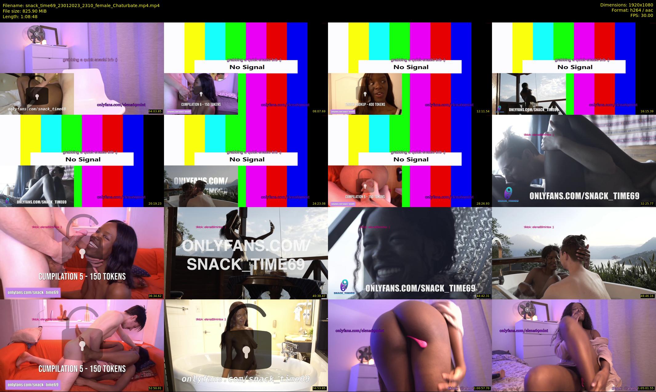snack_time69 — 69 minute Chaturbate couple cam show recording, 1080p, Jan 23, 2023