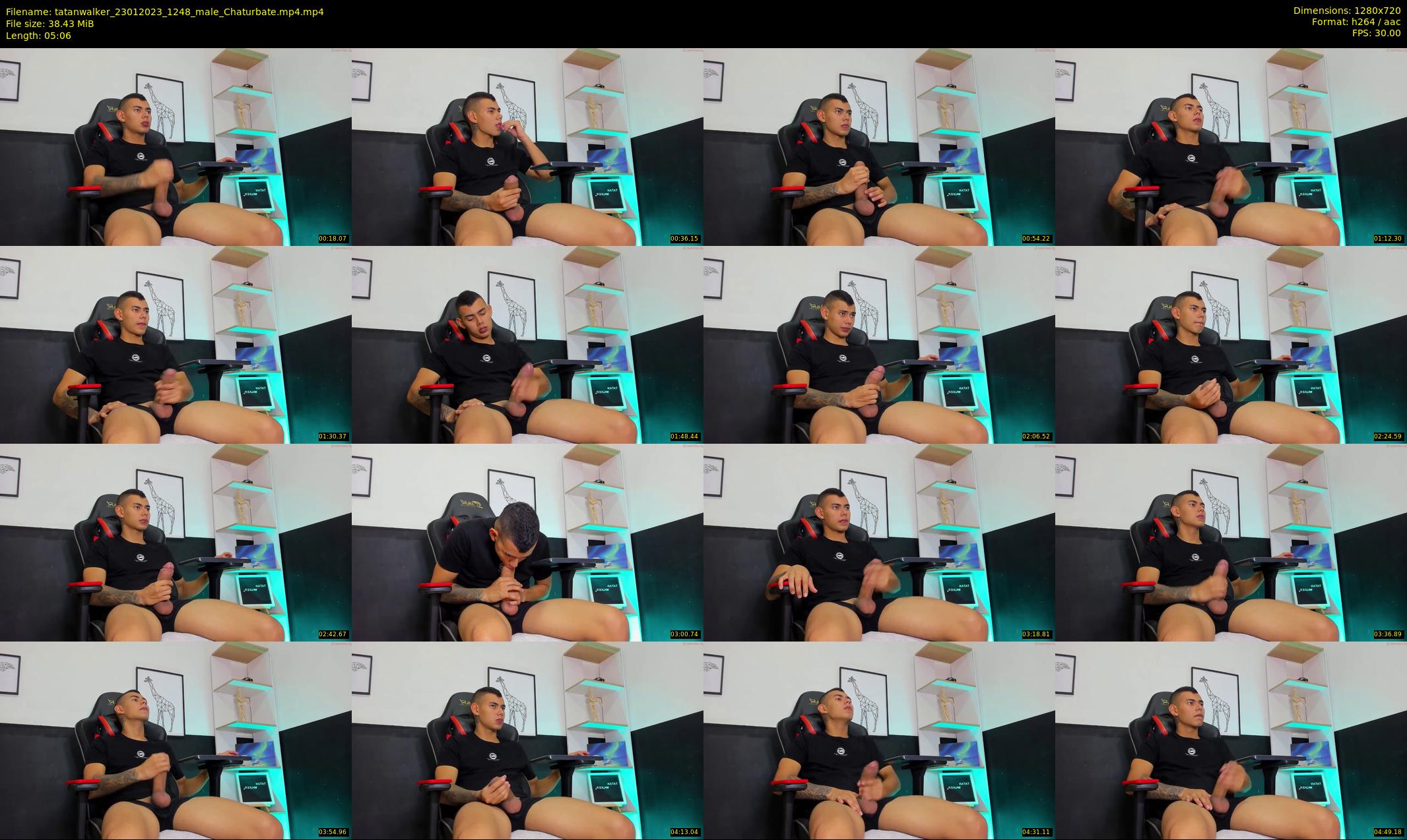 tatanwalker — 6 minute Chaturbate male cam show recording, 720p, Jan 23, 2023