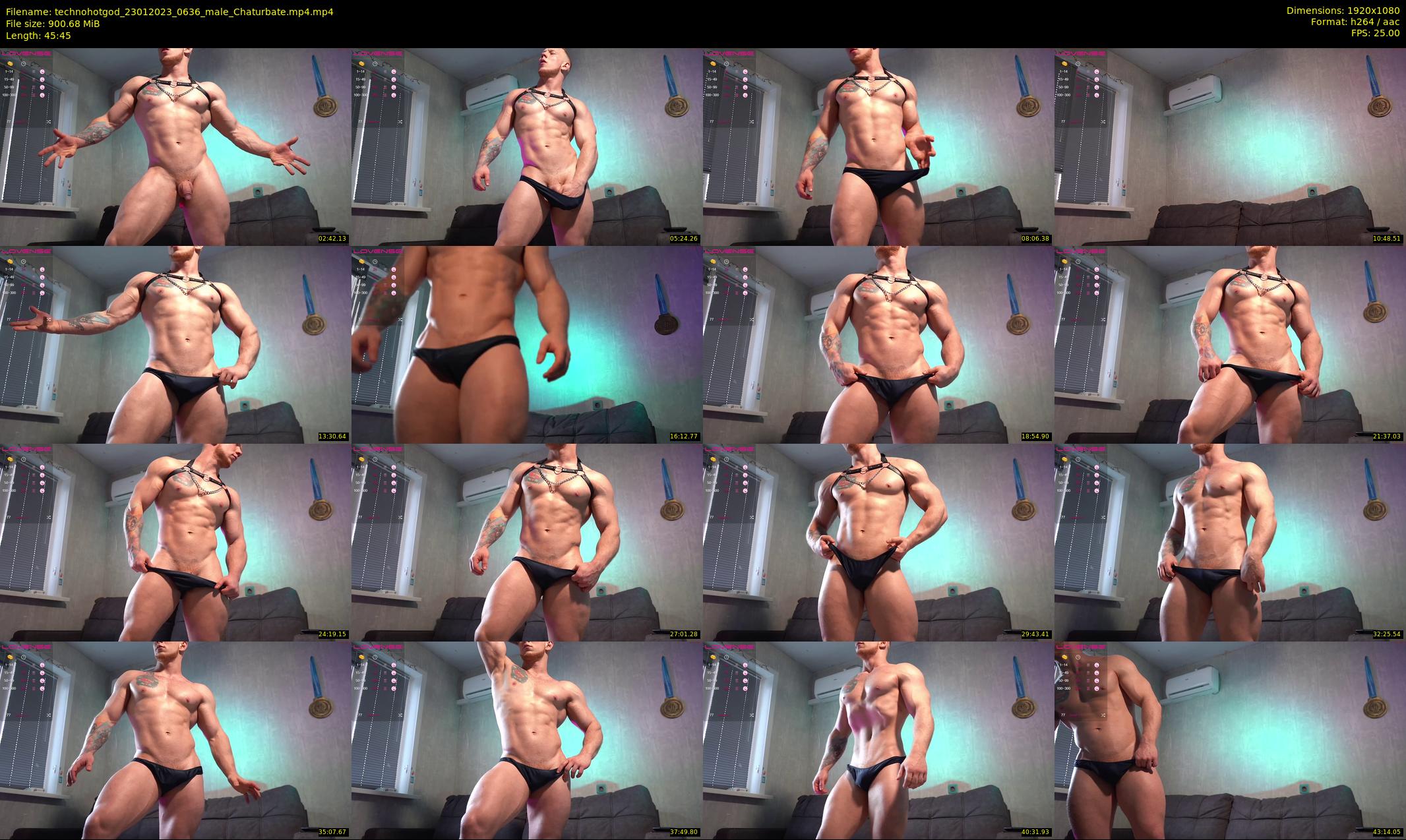 technohotgod — 46 minute Chaturbate male cam show recording, 1080p, Jan 23, 2023