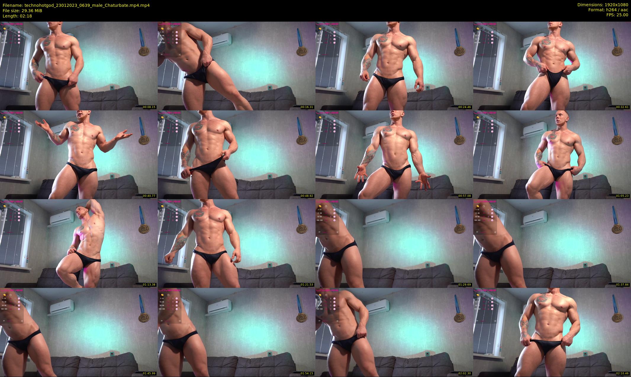 technohotgod — 3 minute Chaturbate male cam show recording, 1080p, Jan 23, 2023