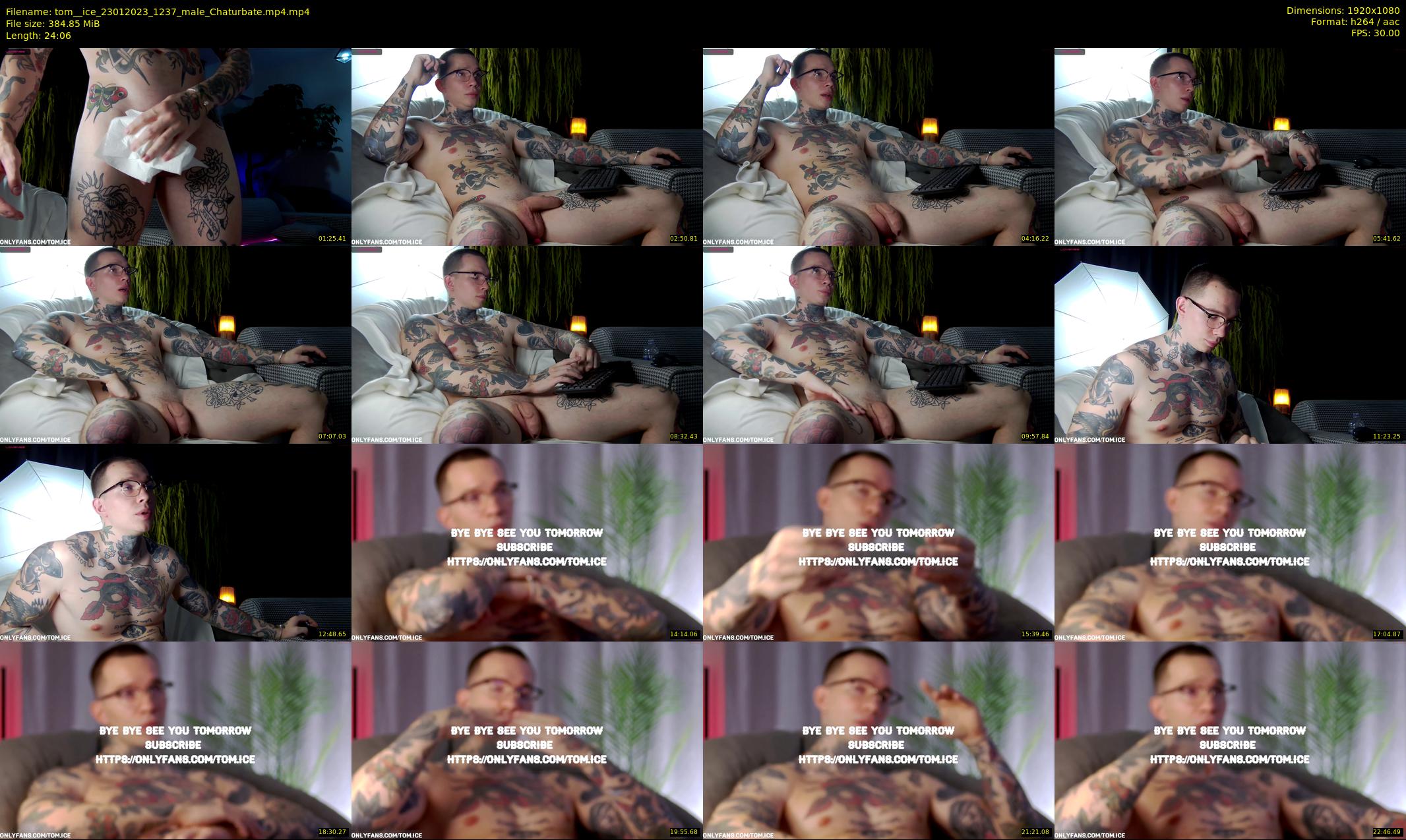 tom__ice — 25 minute Chaturbate male cam show recording, 1080p, Jan 23, 2023