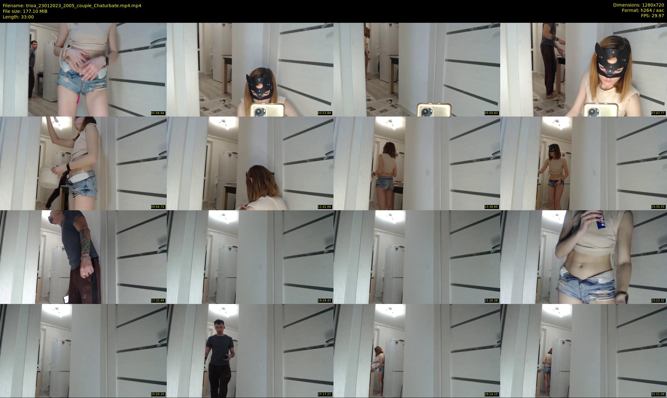 trioa — 33 minute Chaturbate couple cam show recording, 720p, Jan 23, 2023