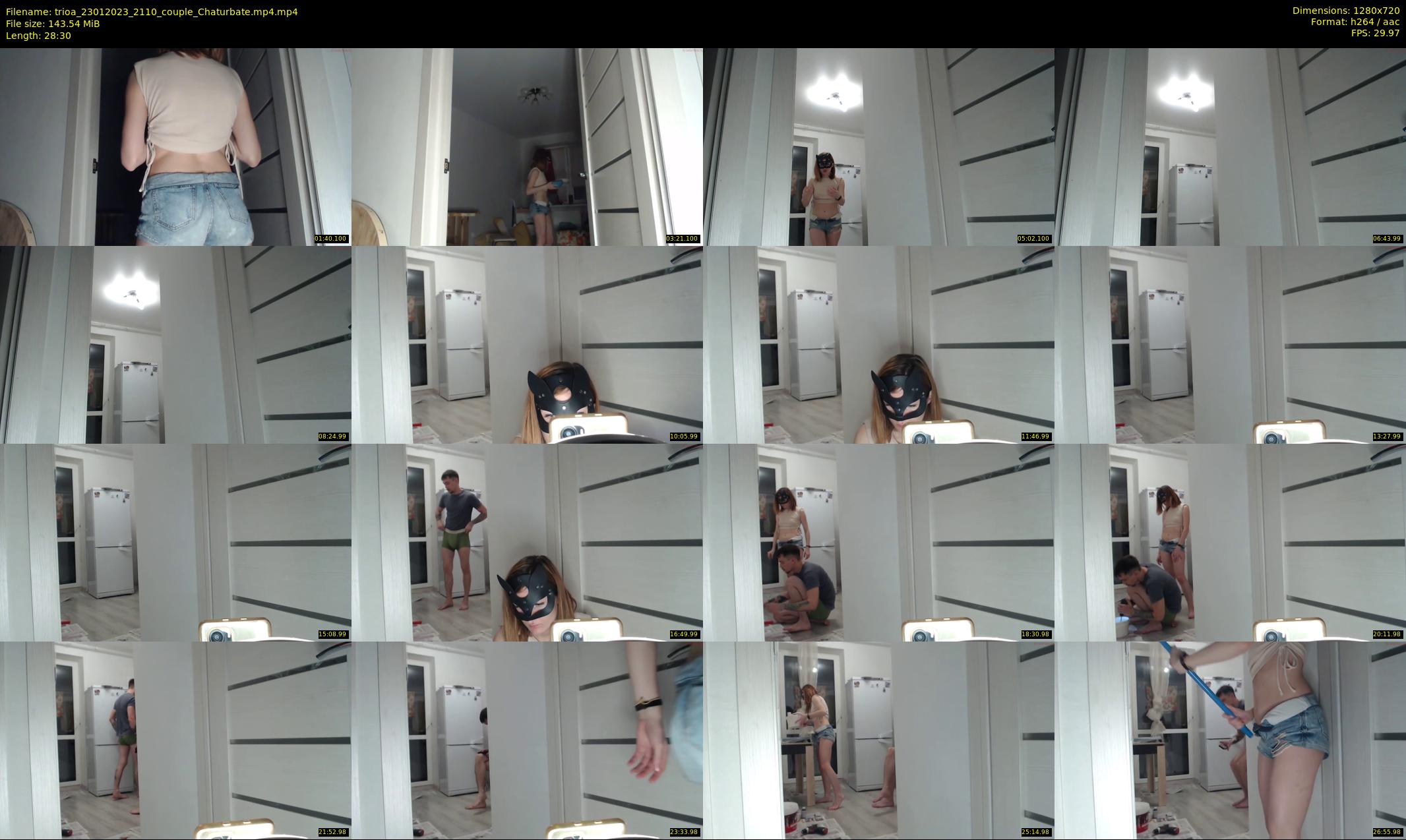 trioa — 29 minute Chaturbate couple cam show recording, 720p, Jan 23, 2023