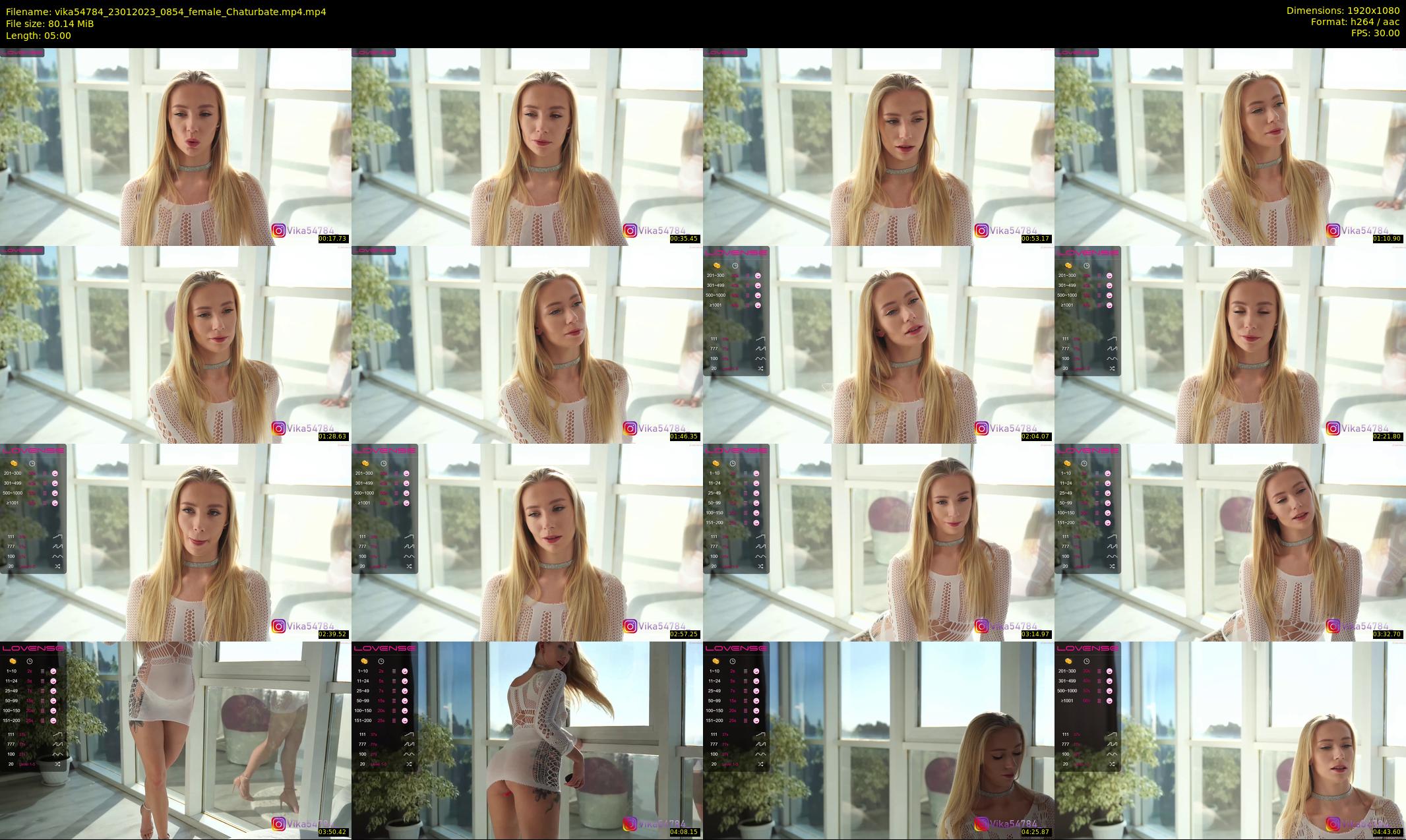 vika54784 — 5 minute Chaturbate female cam show recording, 1080p, Jan 23, 2023
