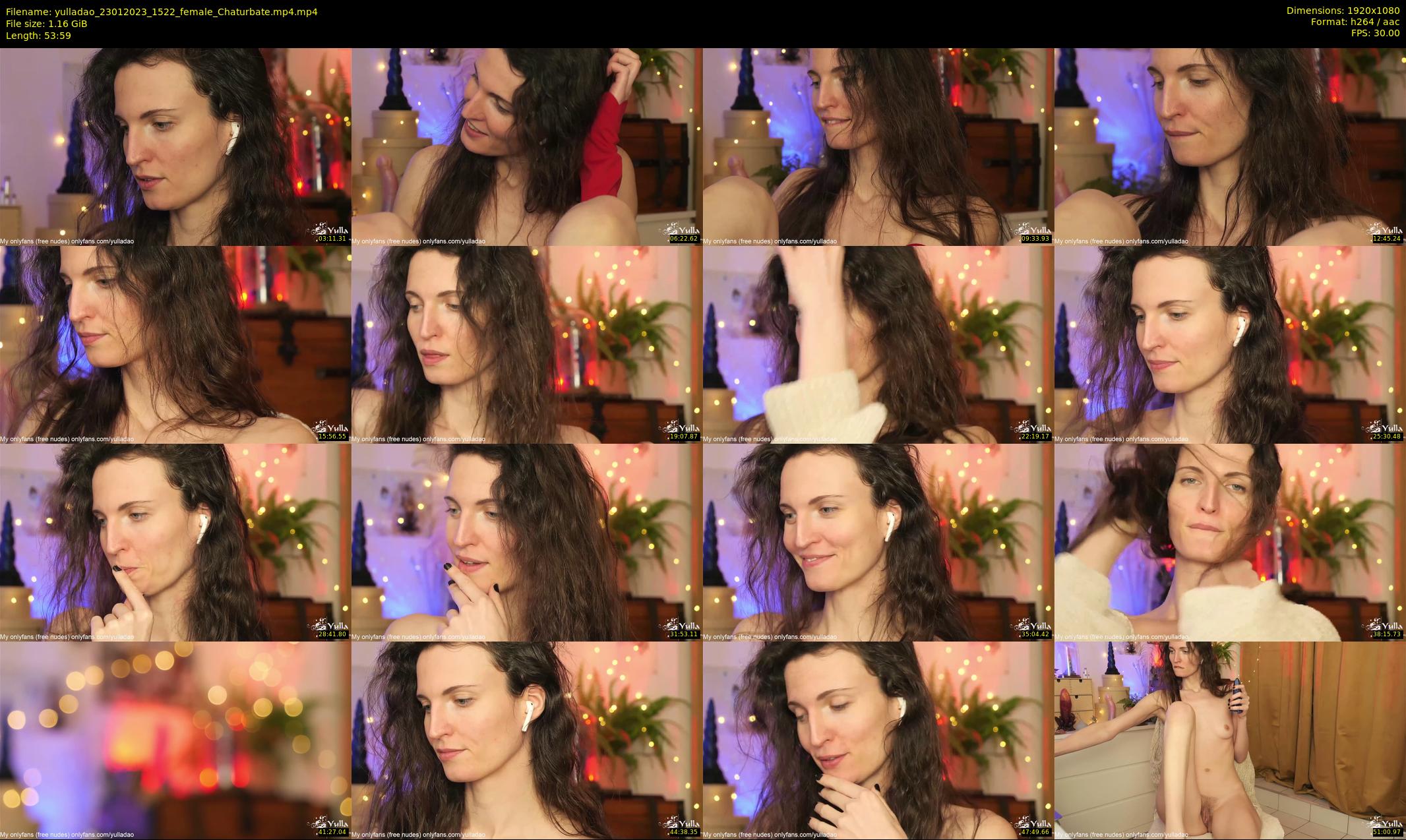 yulladao — 54 minute Chaturbate female cam show recording, 1080p, Jan 23, 2023
