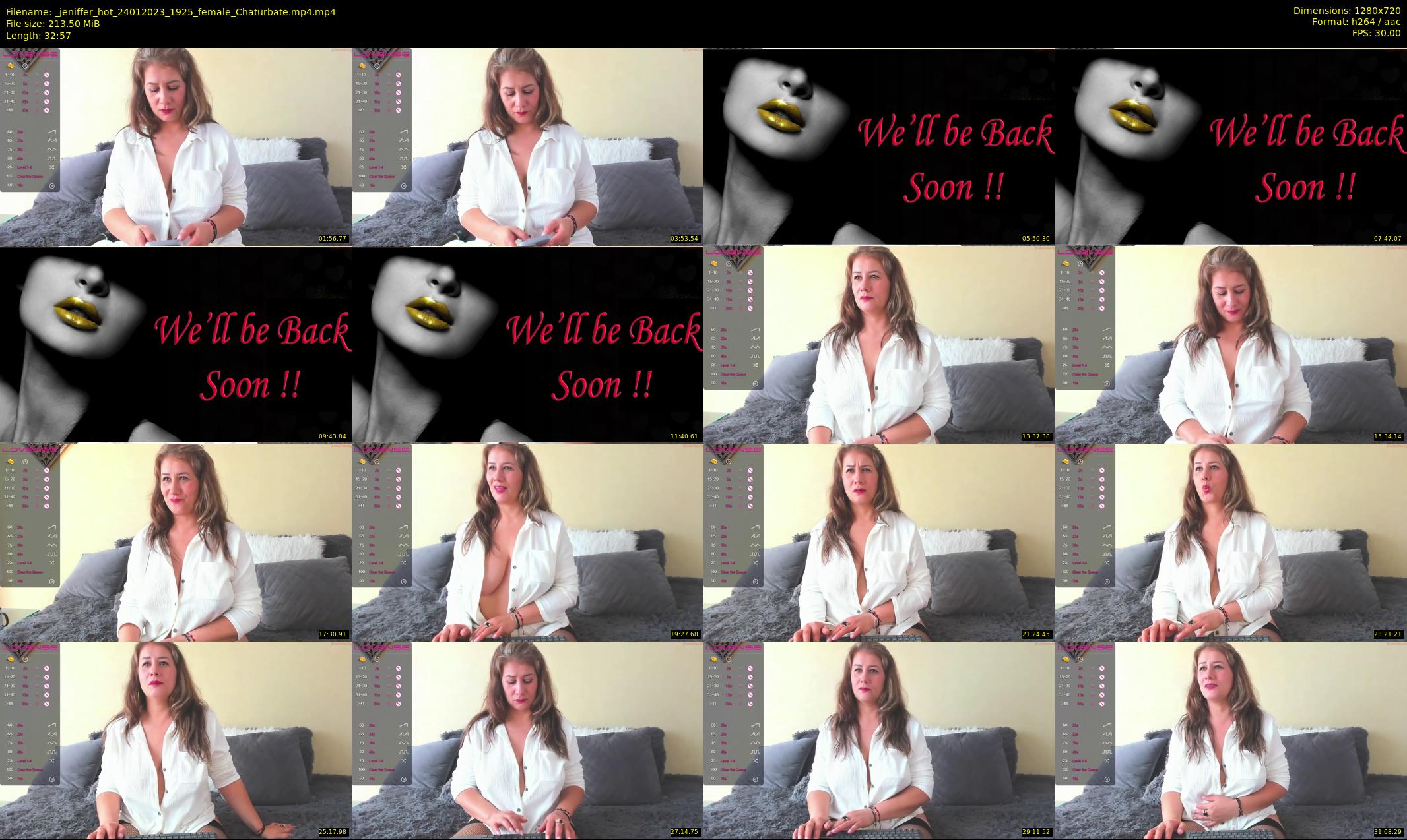 _jeniffer_hot — 33 minute Chaturbate female cam show recording, 720p, Jan 24, 2023