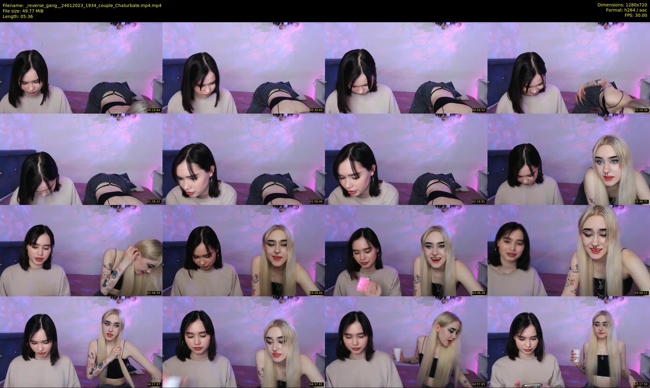 _reverse_gang_ — 6 minute Chaturbate couple cam show recording, 720p, Jan 24, 2023
