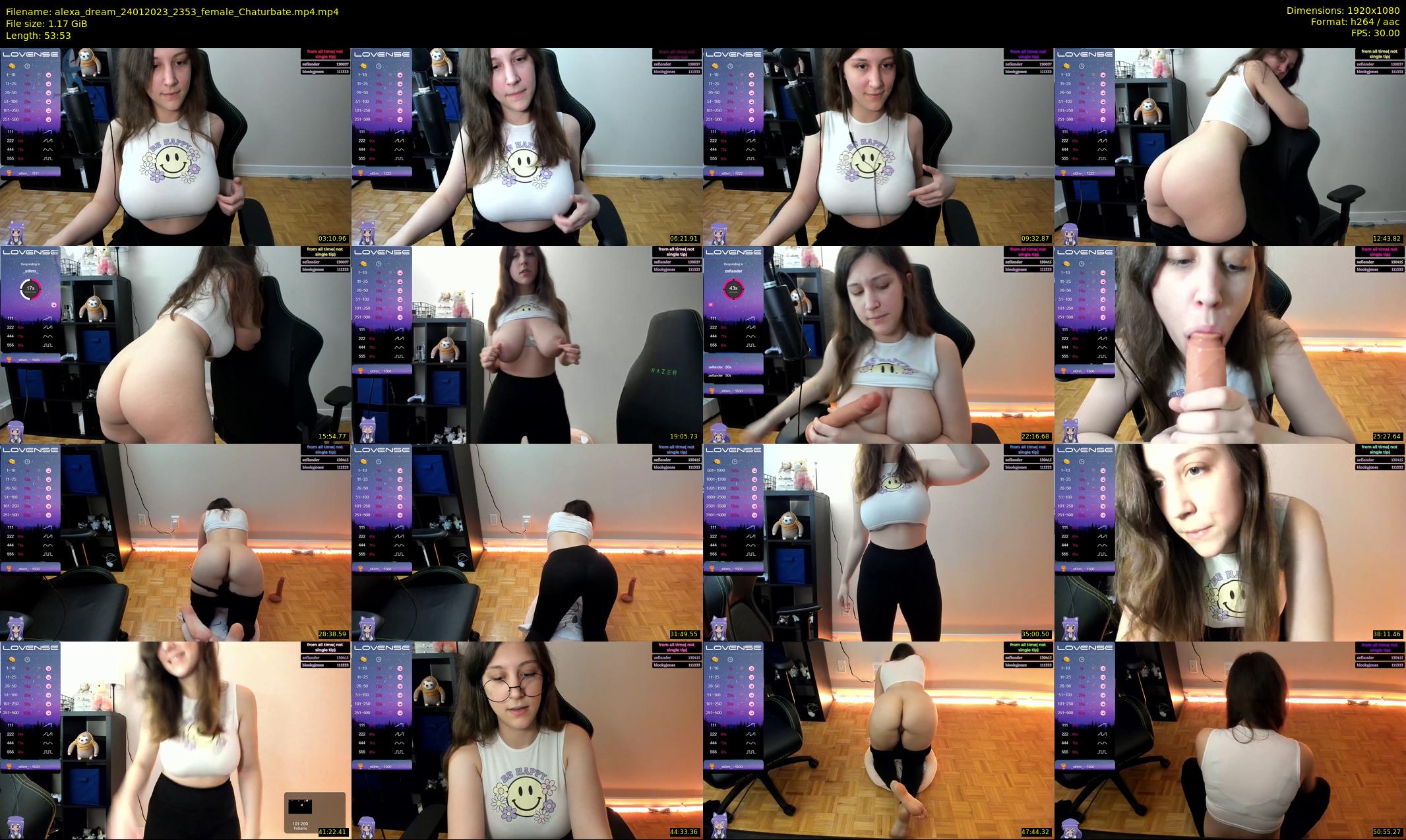 alexa_dream — 54 minute Chaturbate female cam show recording, 1080p, Jan 24, 2023