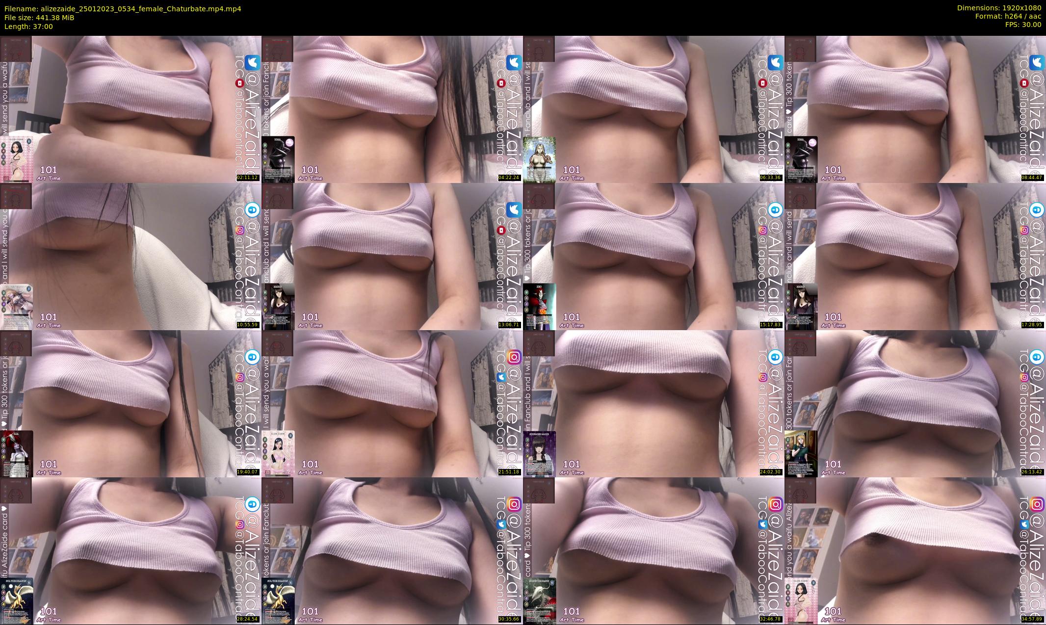 alizezaide — 37 minute Chaturbate female cam show recording, 1080p, Jan 25, 2023
