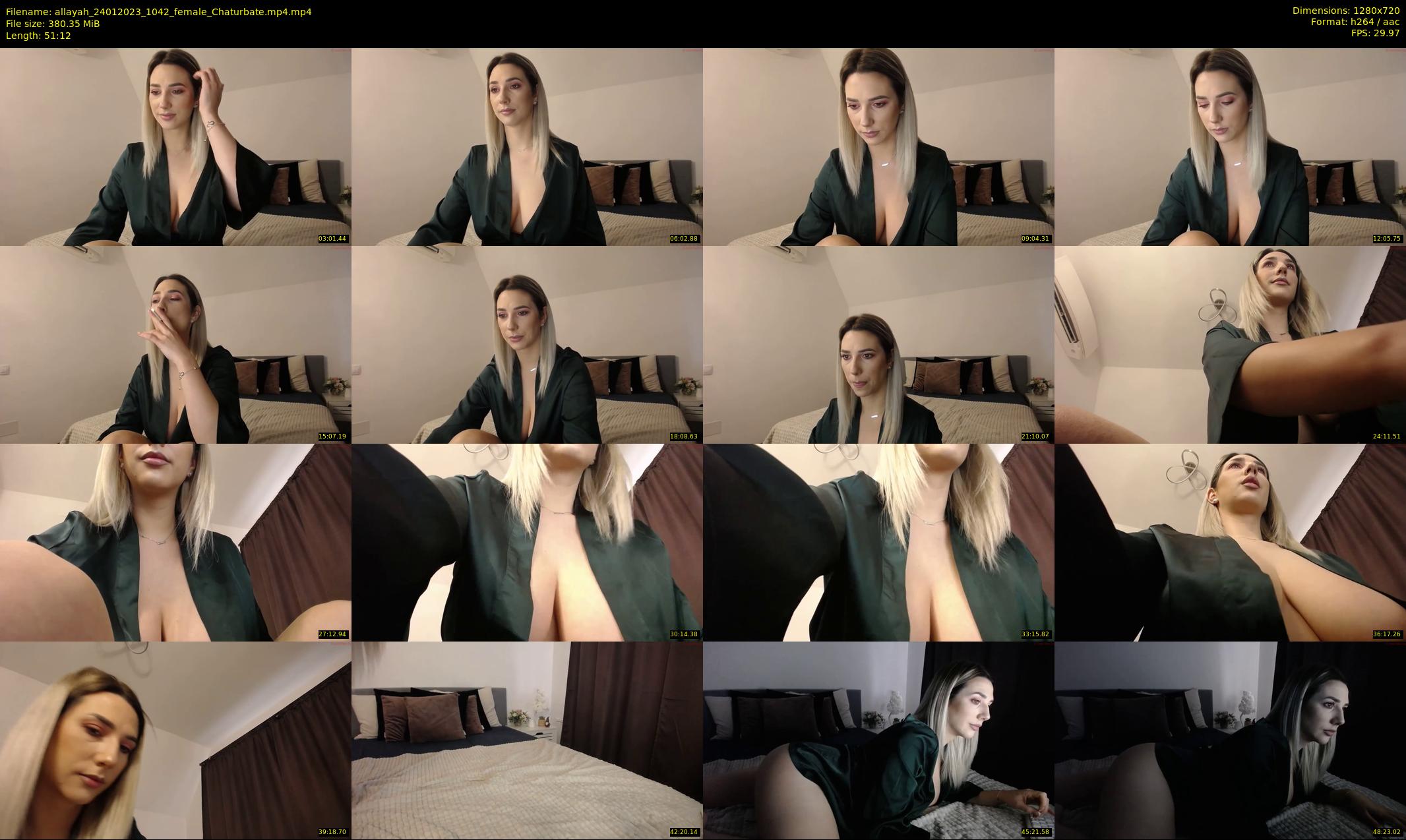 allayah — 52 minute Chaturbate female cam show recording, 720p, Jan 24, 2023