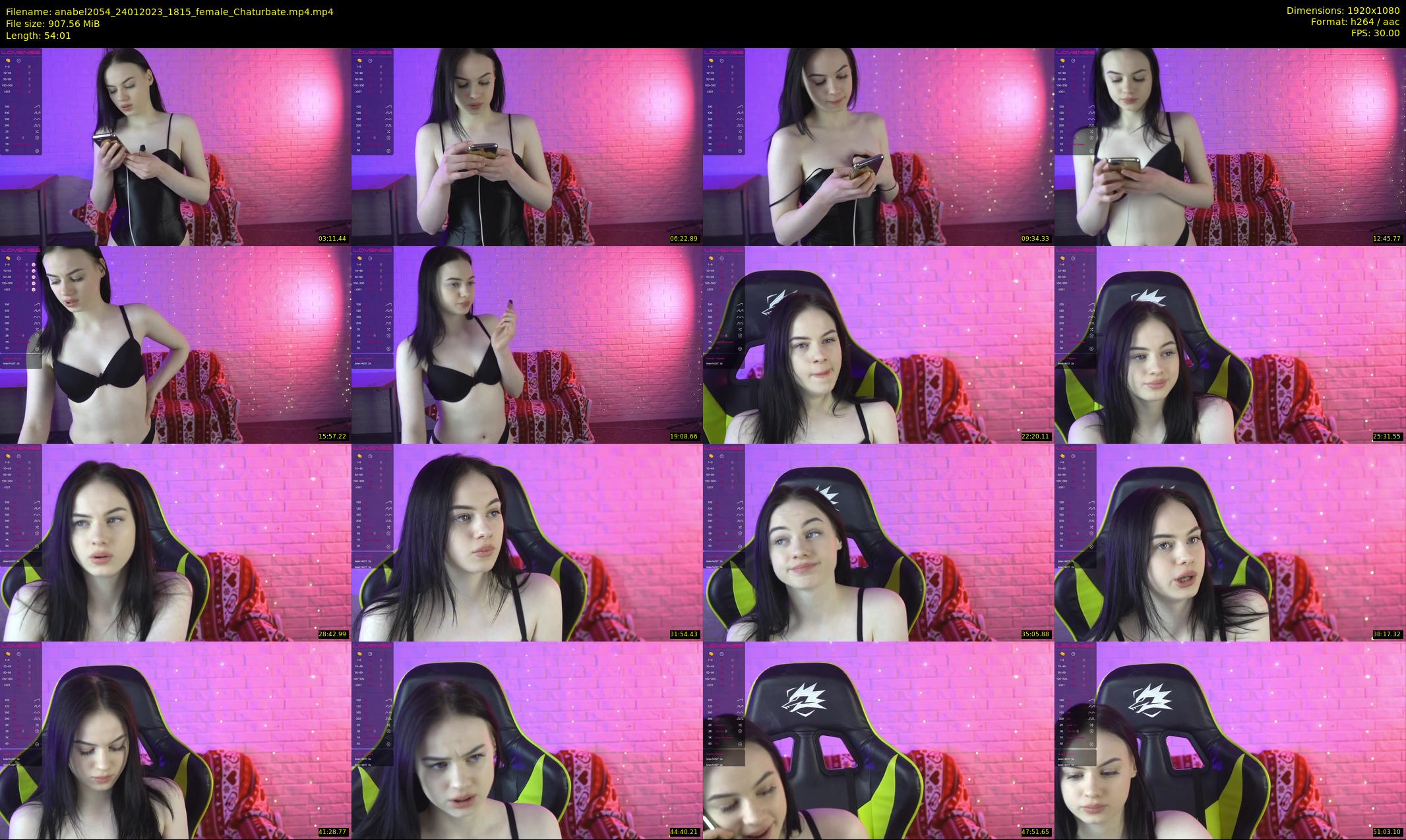 anabel2054 — 55 minute Chaturbate female cam show recording, 1080p, Jan 24, 2023