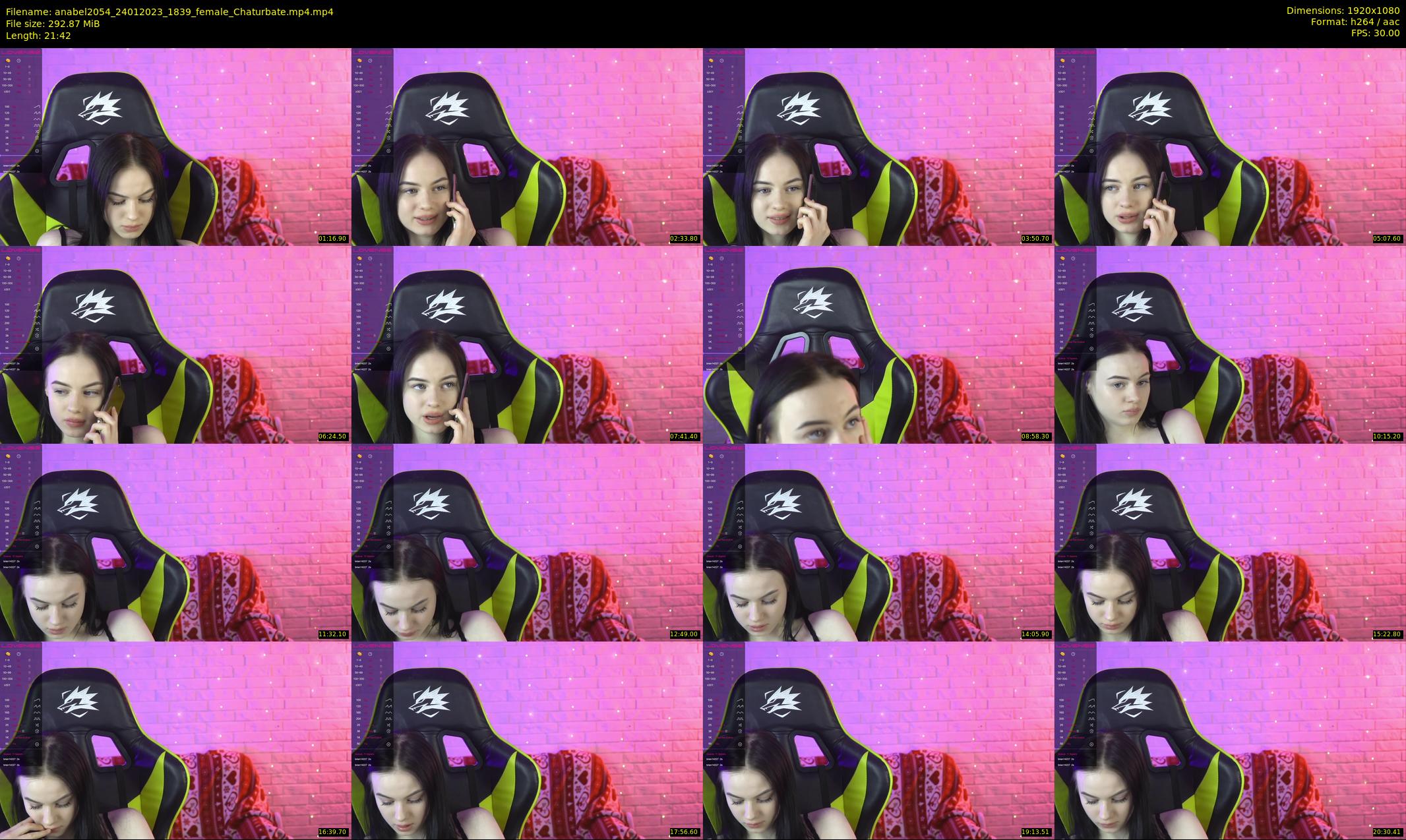 anabel2054 — 22 minute Chaturbate female cam show recording, 1080p, Jan 24, 2023