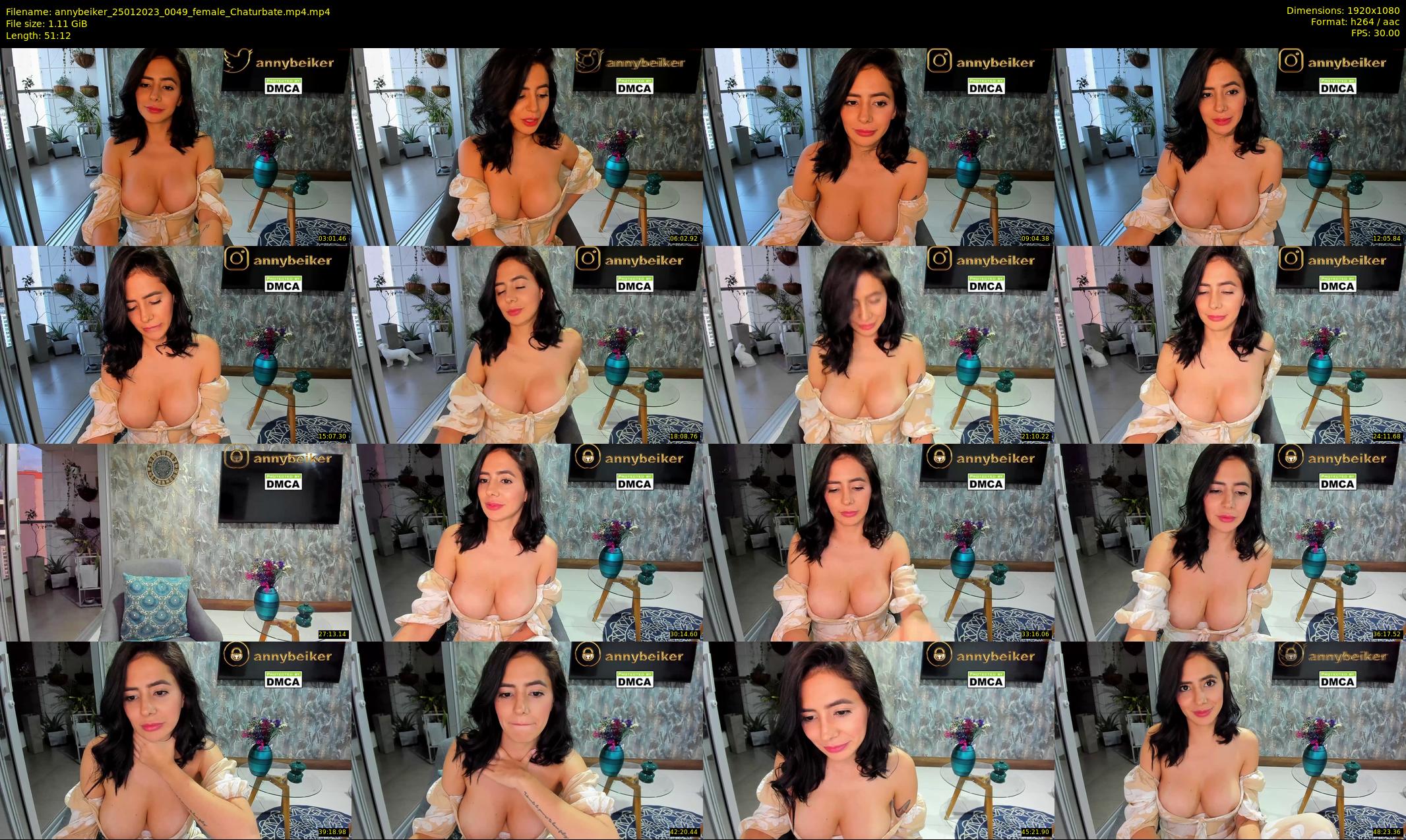 annybeiker — 52 minute Chaturbate female cam show recording, 1080p, Jan 25, 2023