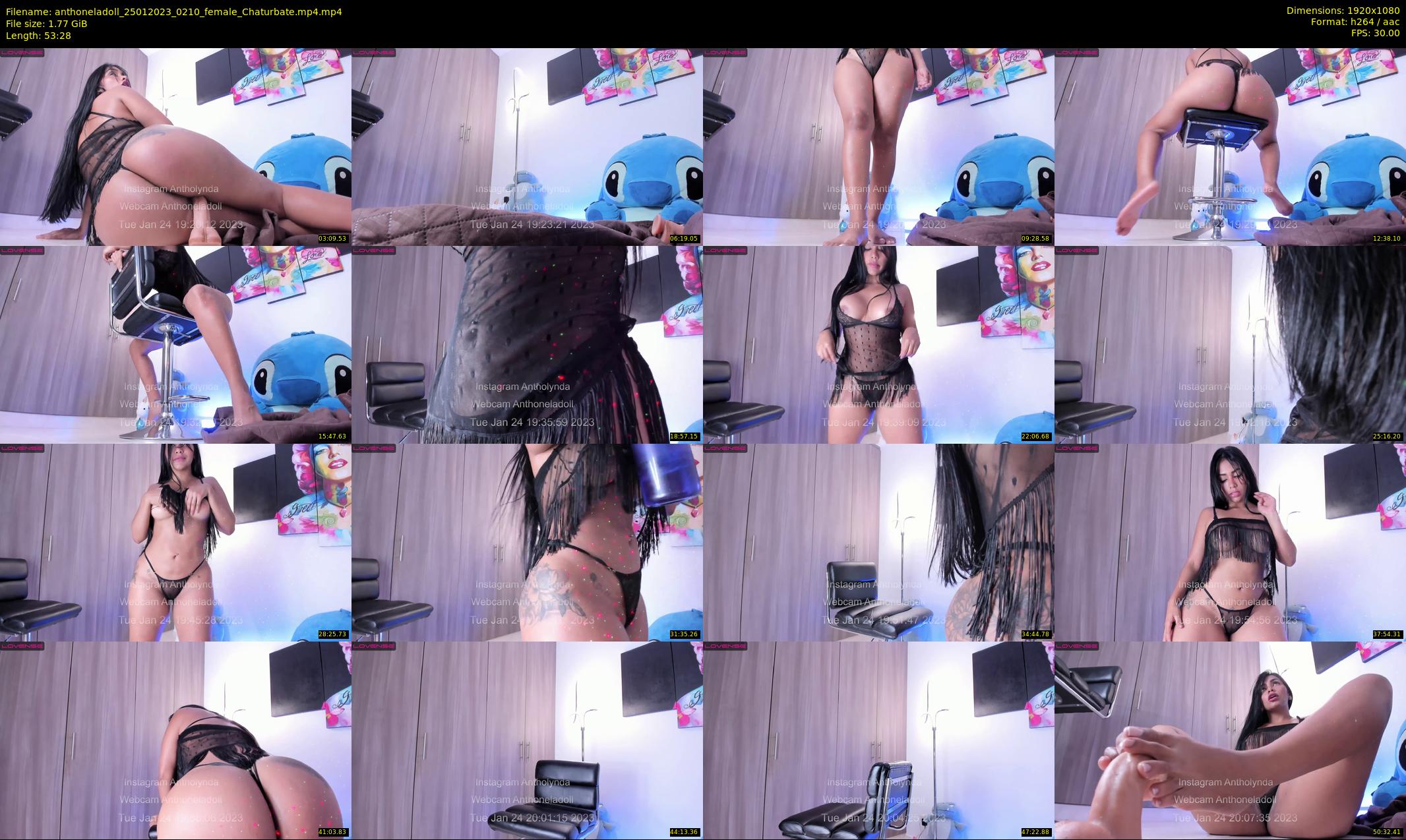 anthoneladoll — 54 minute Chaturbate female cam show recording, 1080p, Jan 25, 2023