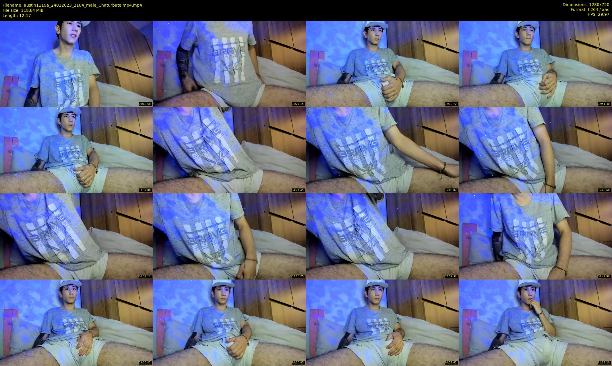 austin1119a — 13 minute Chaturbate male cam show recording, 720p, Jan 24, 2023