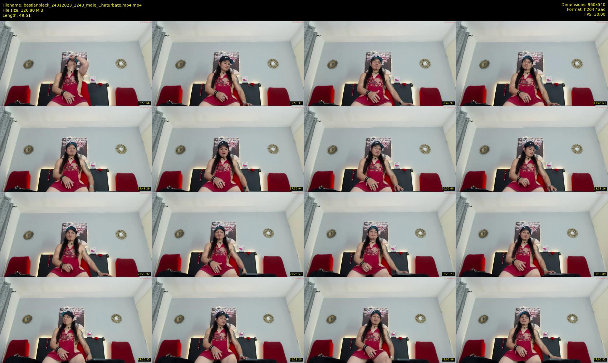 bastianblack — 50 minute Chaturbate male cam show recording, 480p, Jan 24, 2023