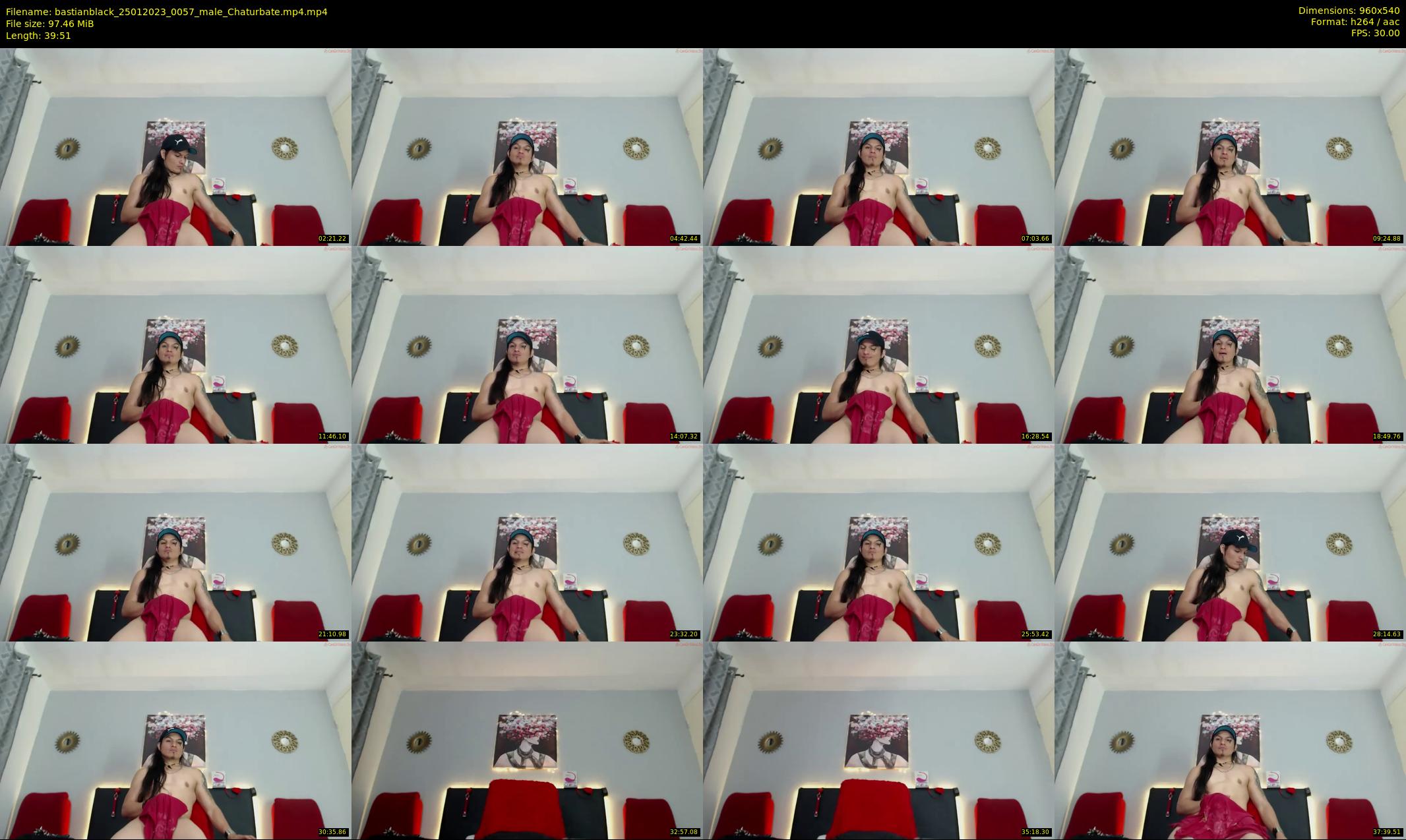 bastianblack — 40 minute Chaturbate male cam show recording, 480p, Jan 25, 2023