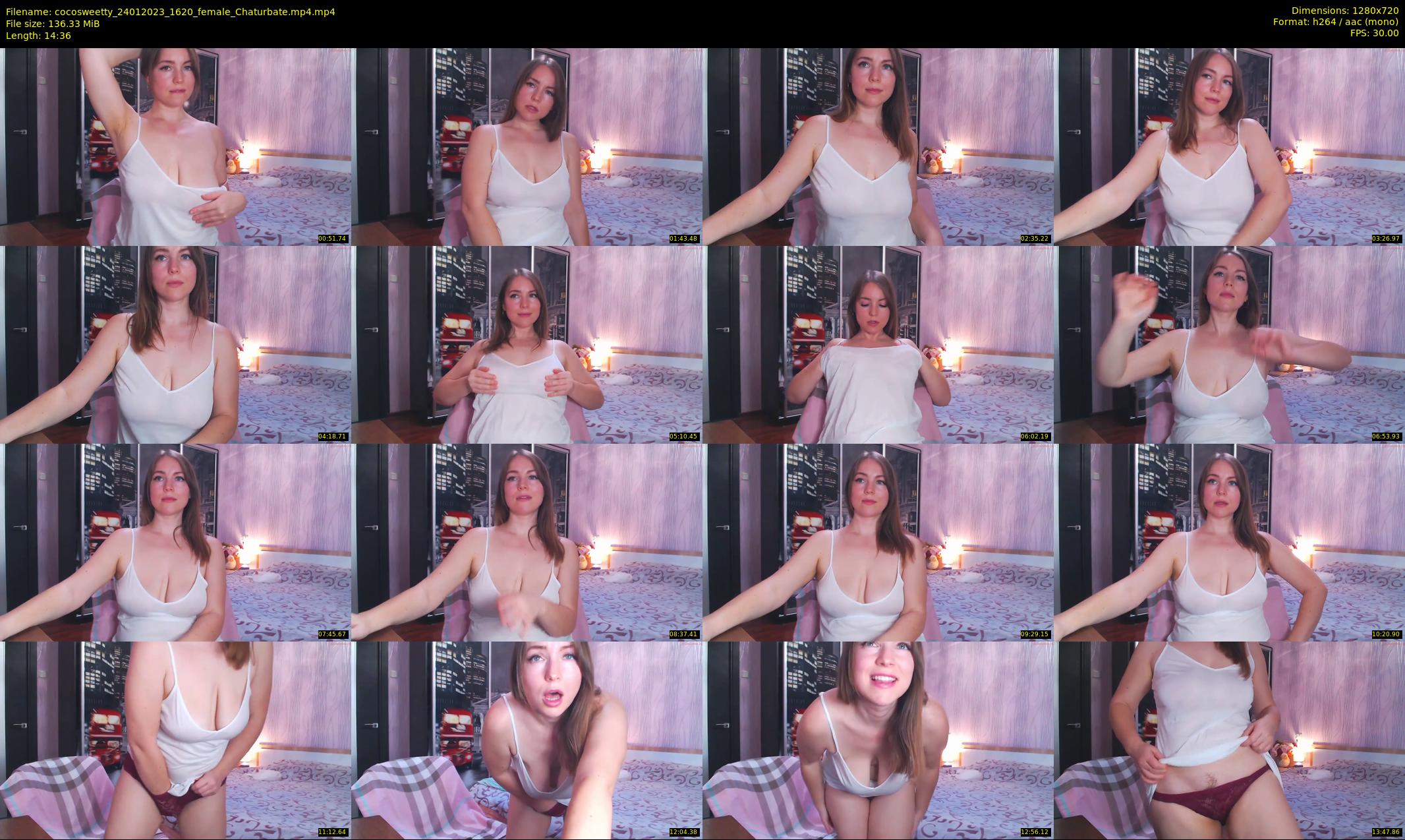 cocosweetty — 15 minute Chaturbate female cam show recording, 720p, Jan 24, 2023