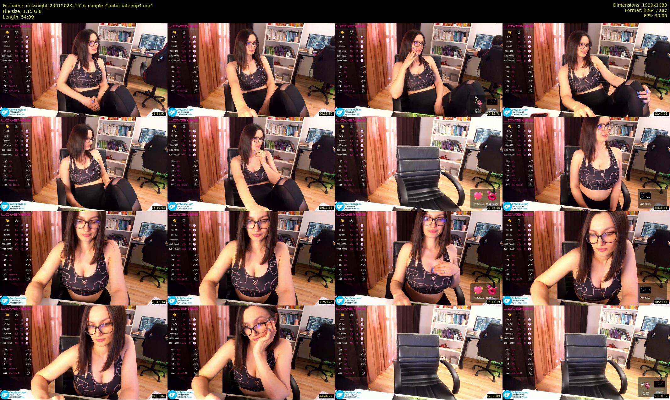 crissnight — 55 minute Chaturbate female cam show recording, 1080p, Jan 24, 2023